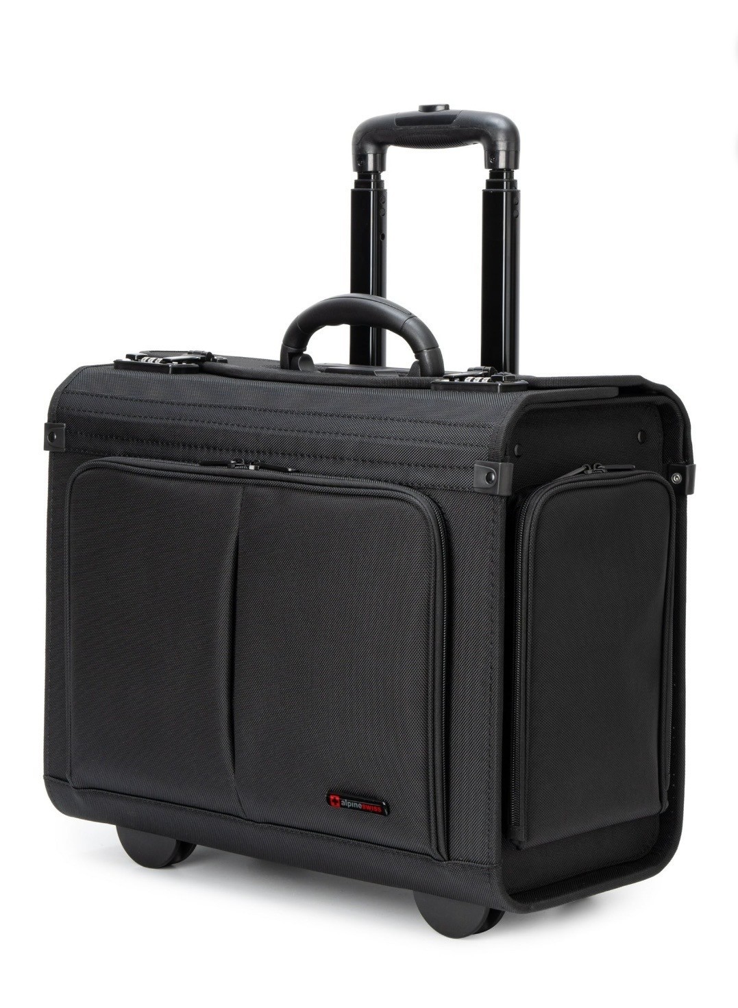 Alpine Swiss 18″ Rolling Laptop Briefcase on Wheels Legal Size for Lawyers