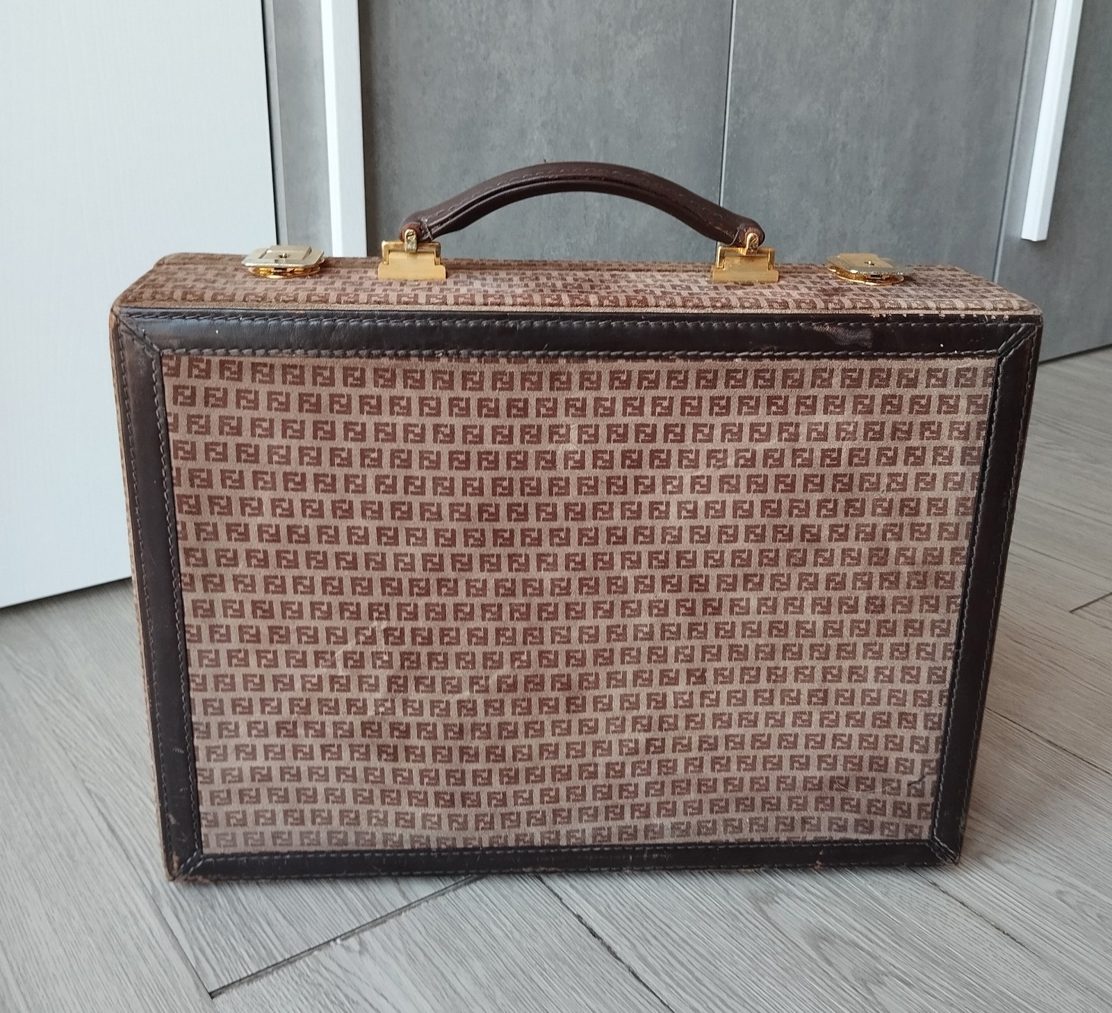 Fendi 24 H Original Hard Case MADE In Italy Vintage Fendi Rome Bag