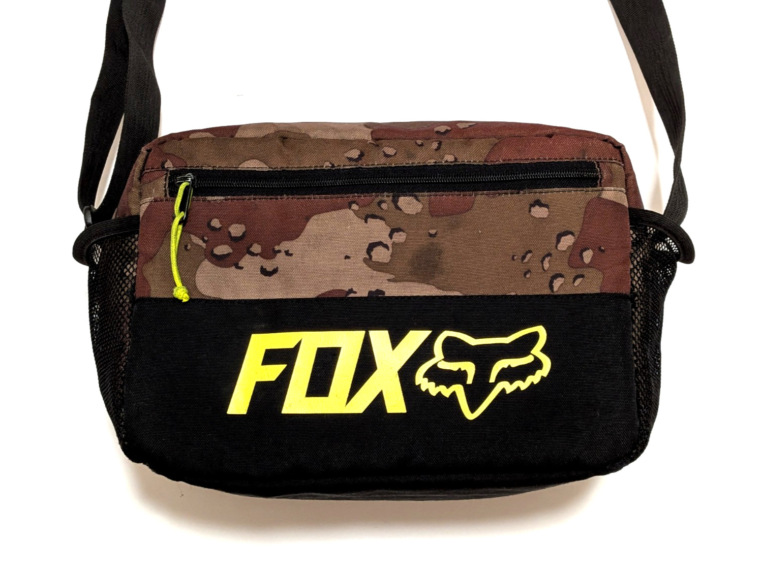 *VINTAGE* FOX RACING Sling Bag Insulated Camo Crossbody Padded Cooler Bag *RARE*