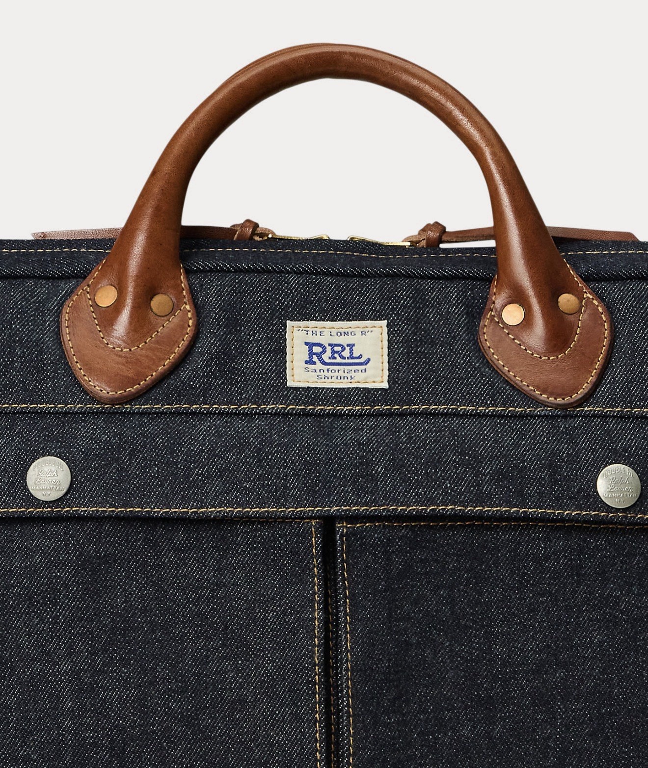• RRL Denim Bag/Briefcase (Indigo-Dyed) • NEW with Tags/In Wrap/Unused