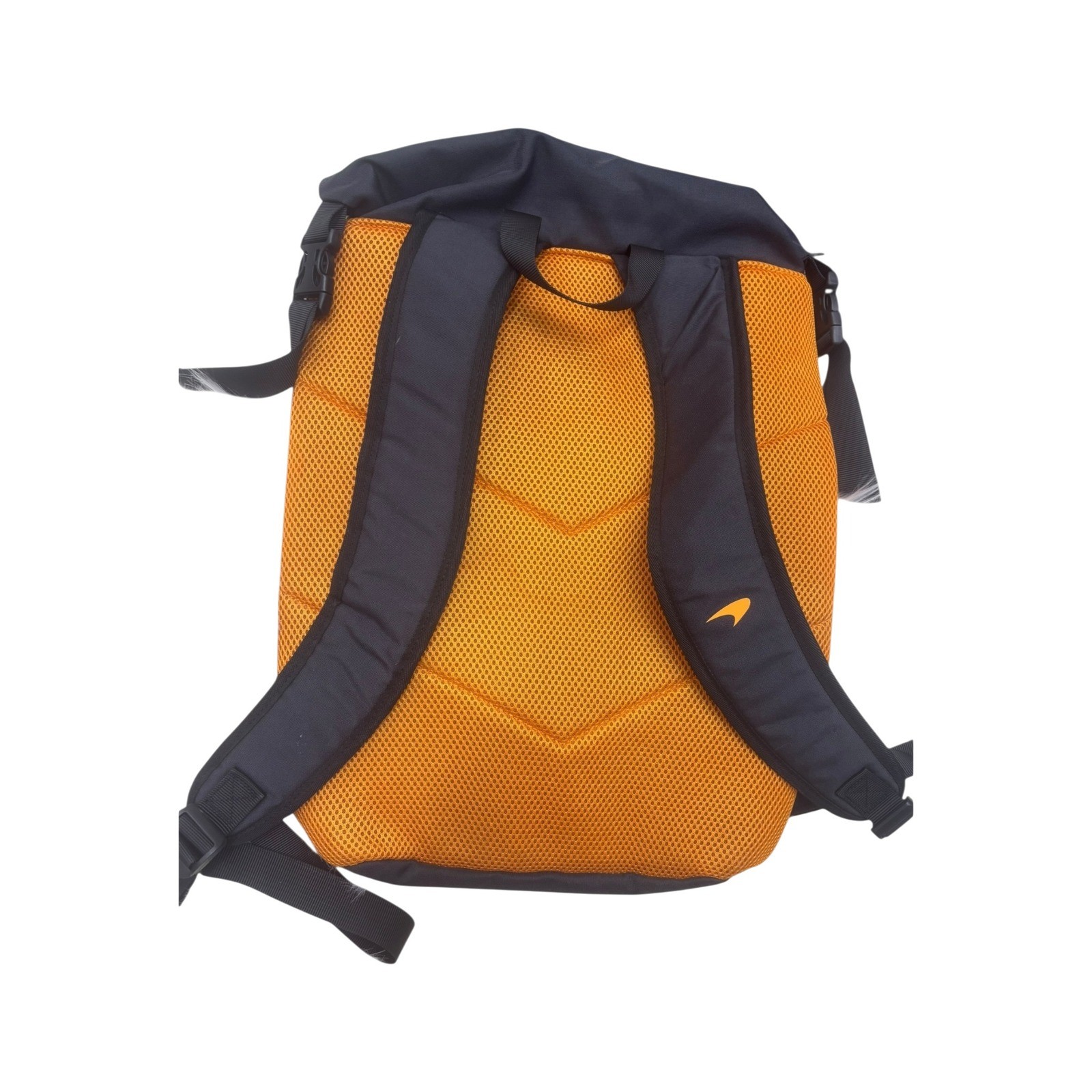 McLaren Formula 1 Team Salesforce Roll Top Backpack Black Orange Mens Womens