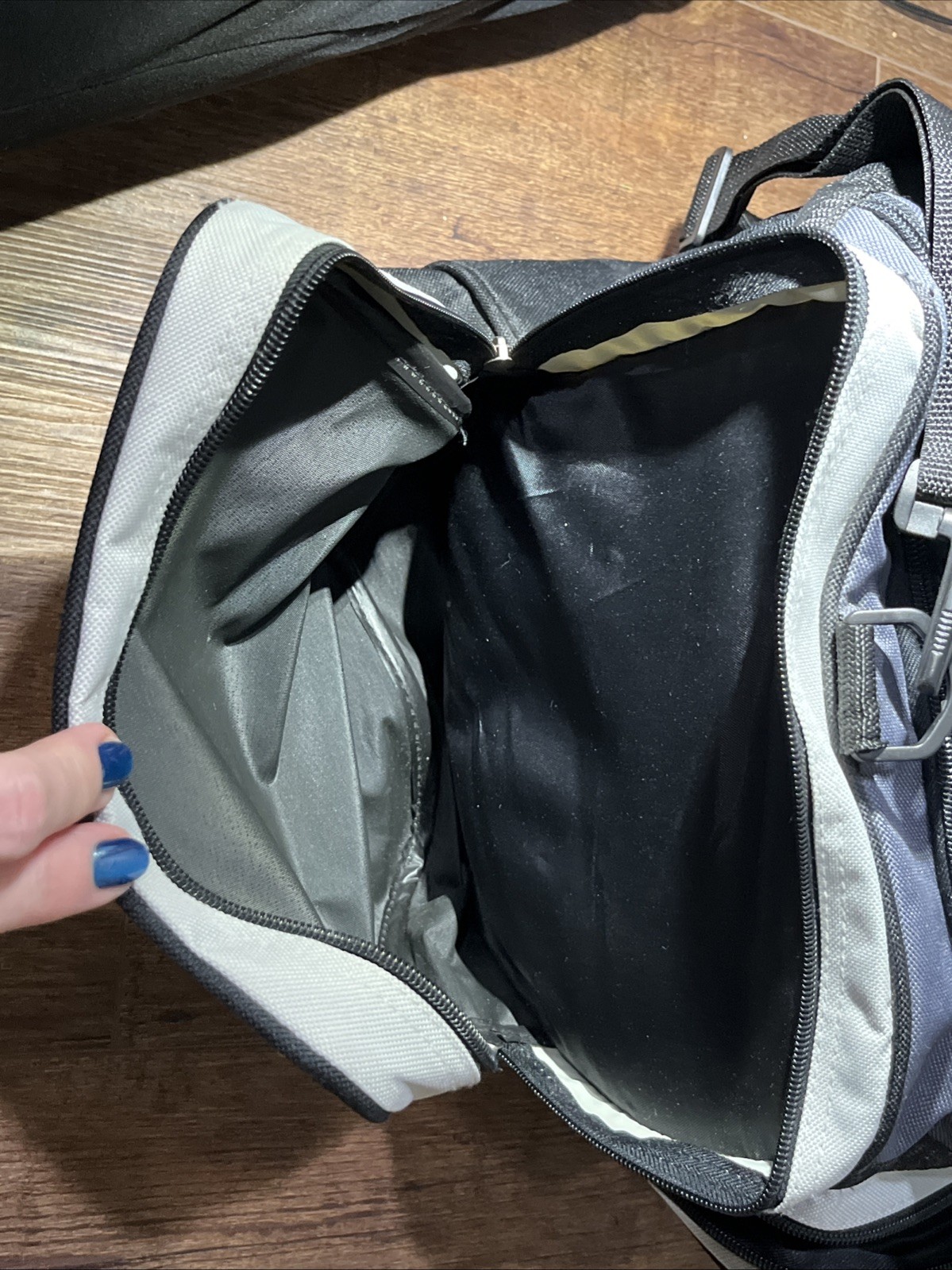Trailmaker Equipment Black/gray Duffel Bag Overnight Camping Great Condition