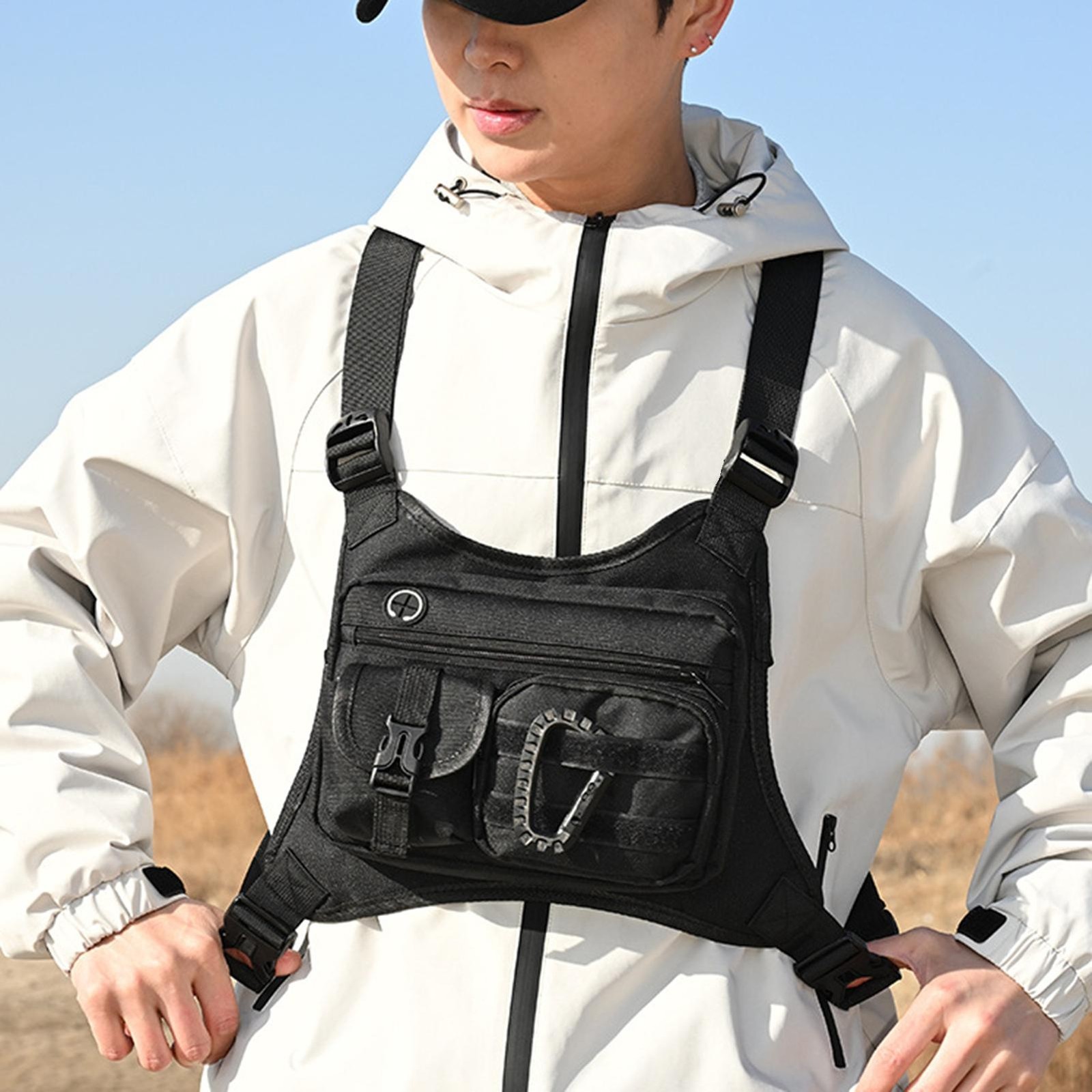 Outdoor Travel Adjustable Chest Pack Sports Running Vest Bag New