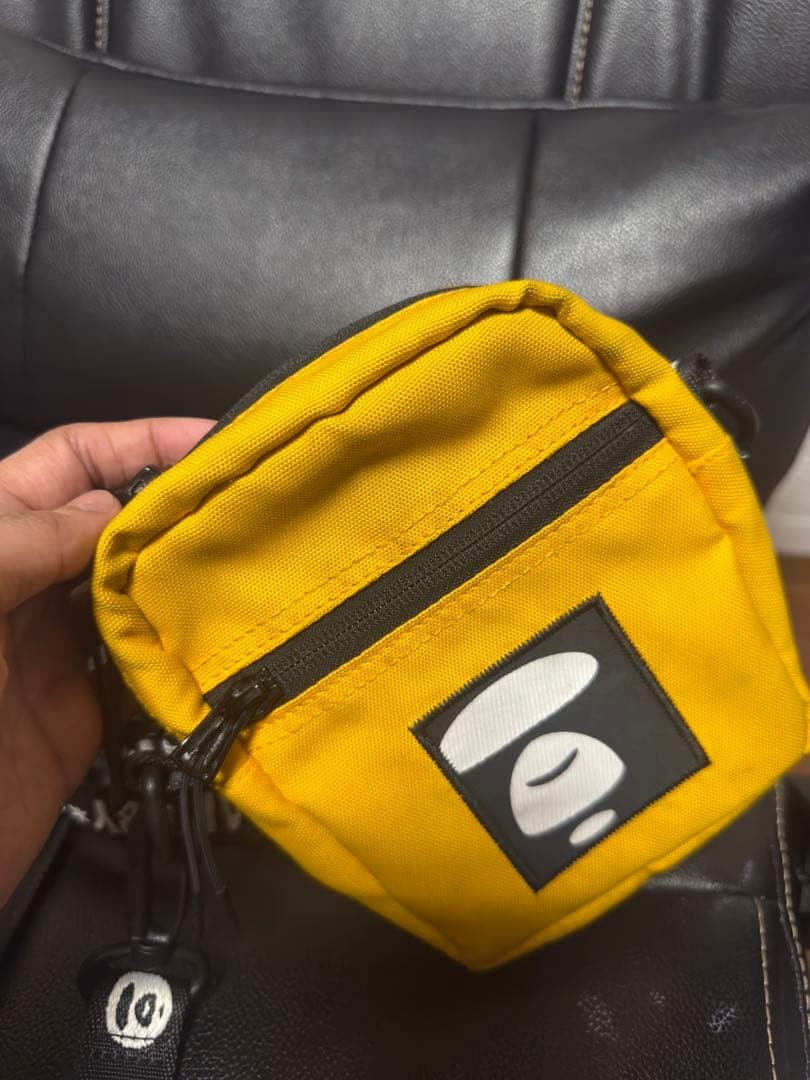 AAPE BY A BATHING APE Crossbody Shoulder Pouch Bag Yellow