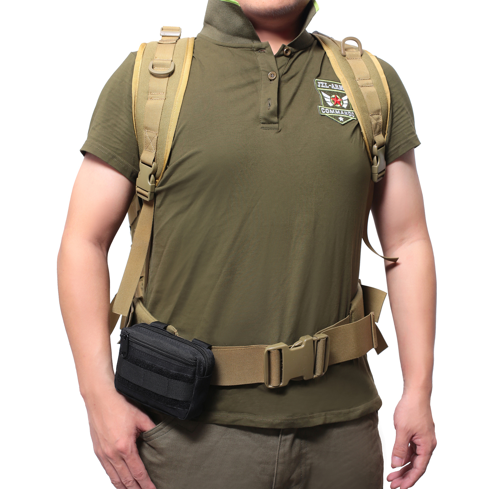 Tactical Upgraded Molle Pouch EDC Utility Tool Belt Bag Multi-Purpose Waist Pack