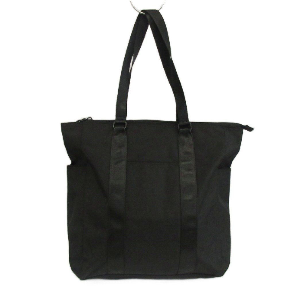 Global Work Men’s Black Polyester Tote Bag, 15×6.5in, Excellent Condition