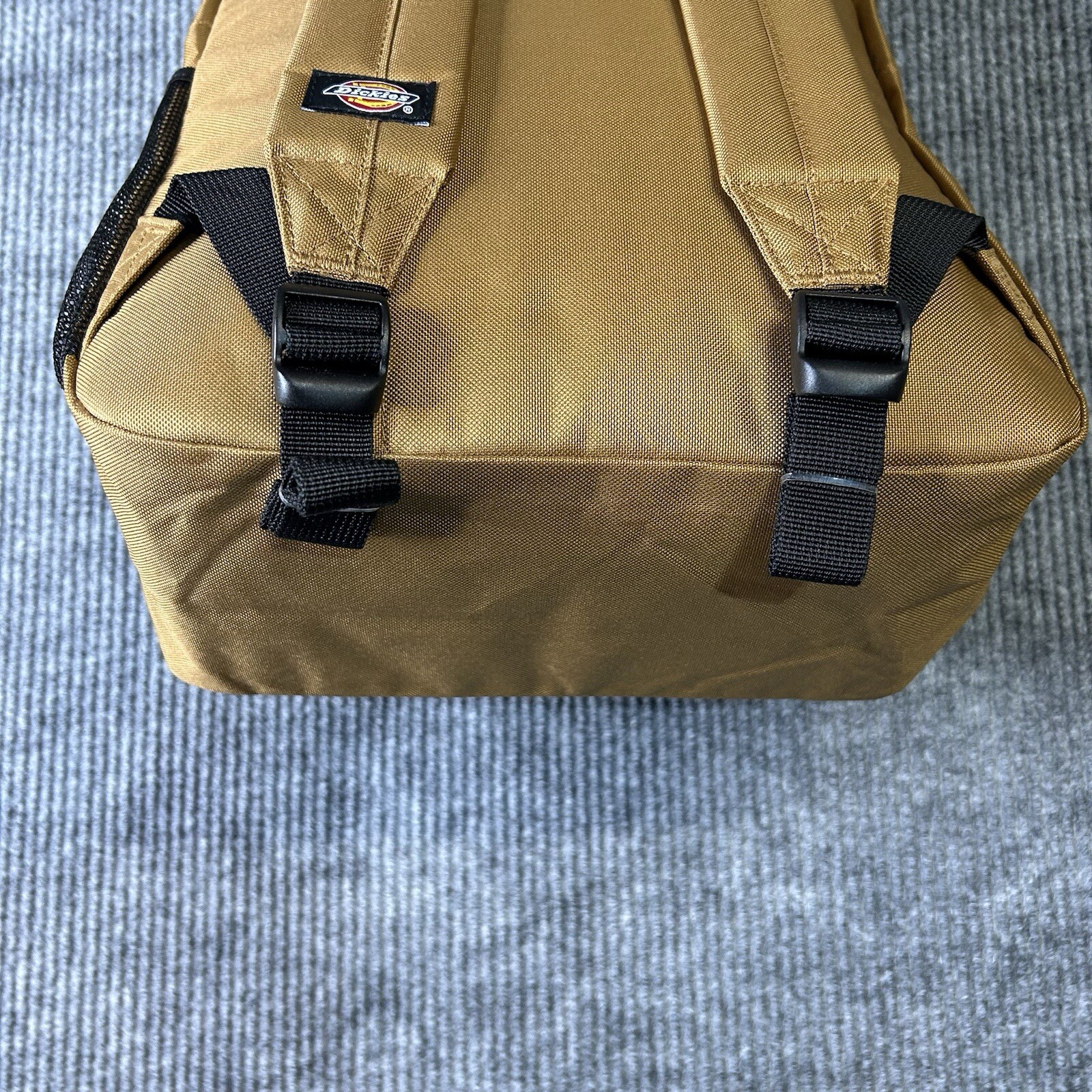 NEW Dickies Logo Backpack Brown Water Bottle Pocket School Everyday