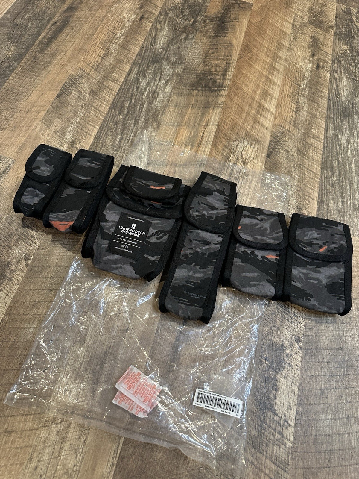 Supreme x Undercover Belt Waist Bag SS23 Black Camo Anti War