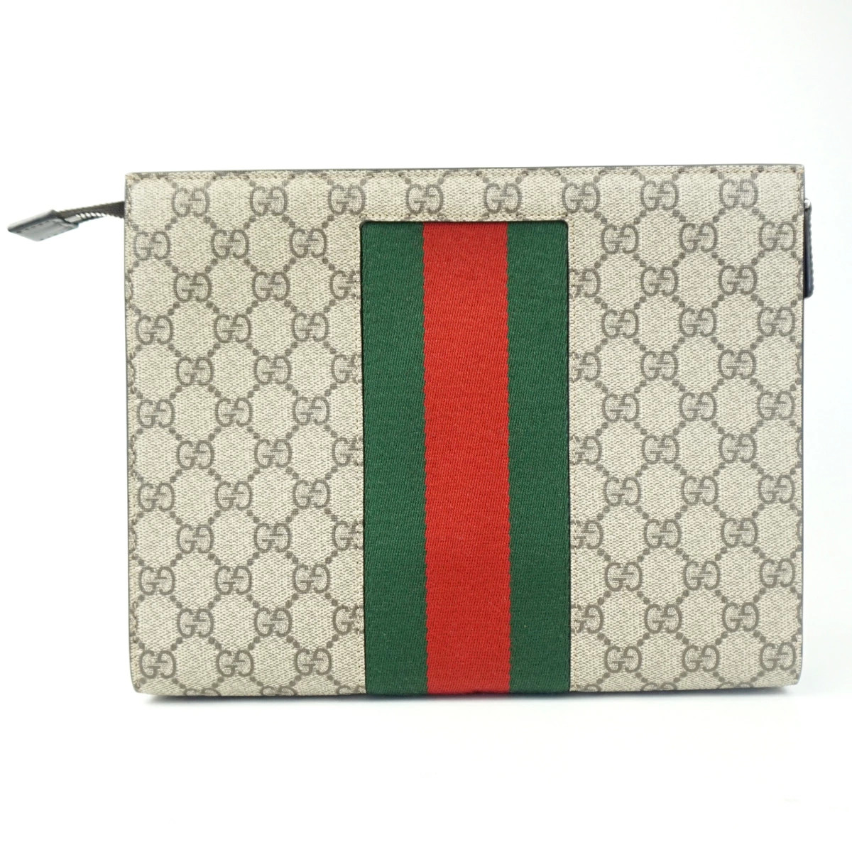 Gucci 475316 Clutch bag Beige Brown GG pattern Web Sherry line Bag
