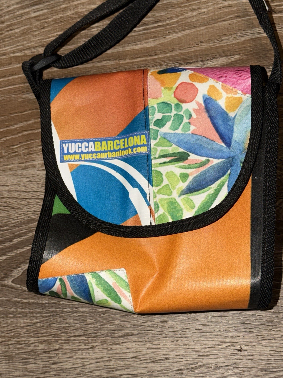 YUCCA Crossbody Bag Recycled Material Made in Barcelona Spain Colorful Strong XC