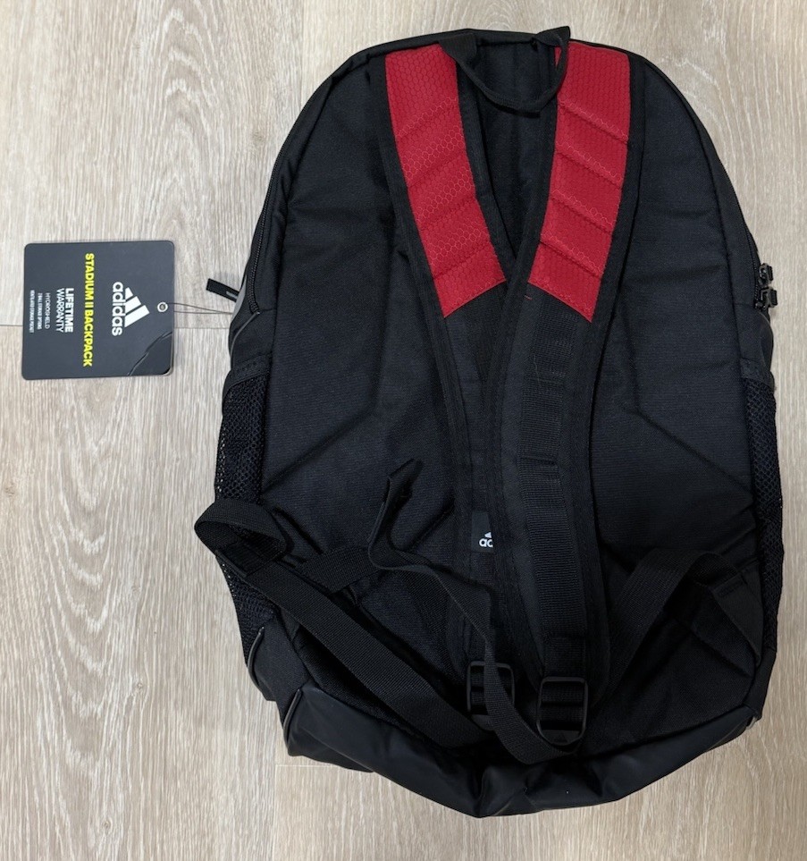 Unisex Adidas Stadium 2 Backpack Red Soccer Ball NWT