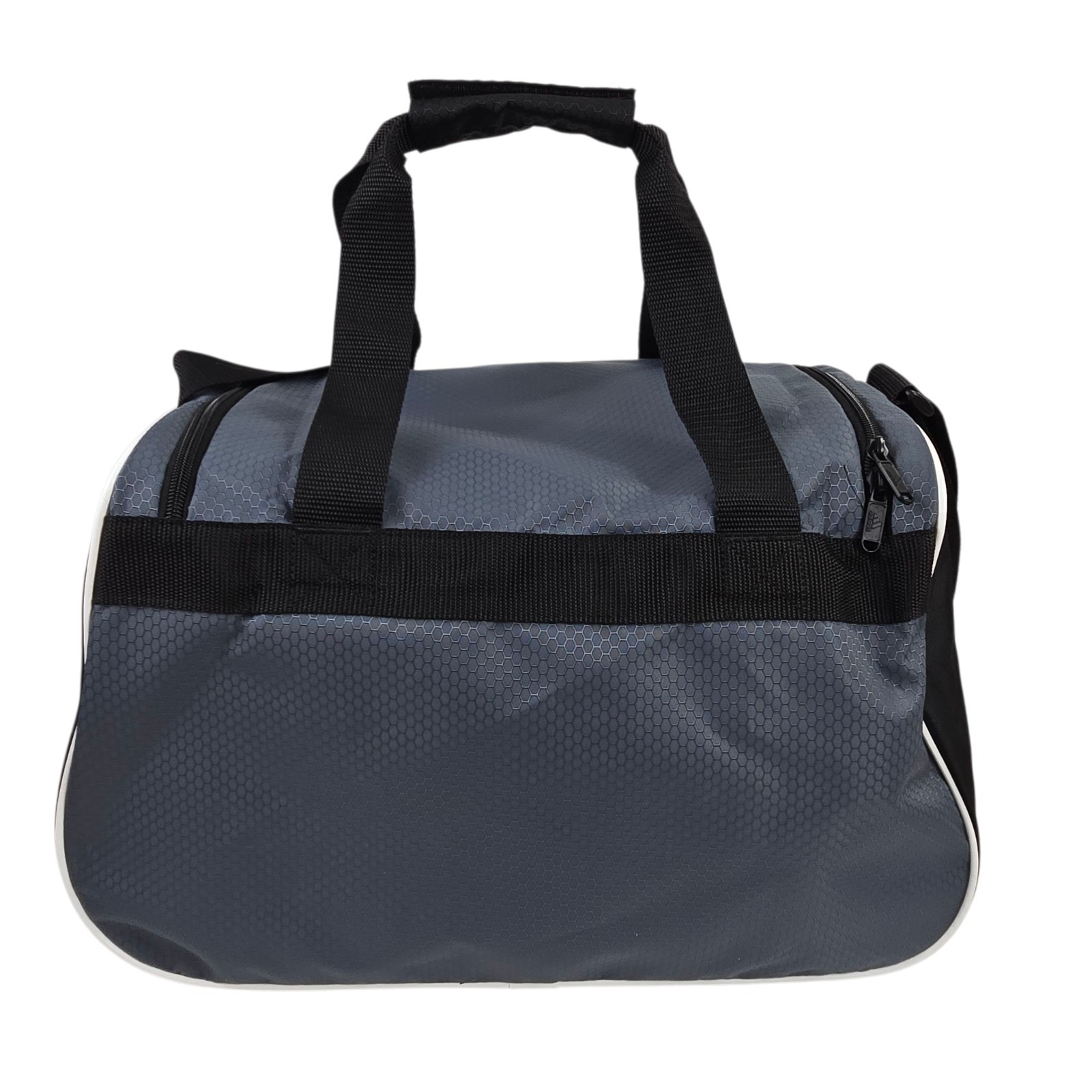 ADIDAS Diablo Small II Hex Solid Duffel Gym Bag Onyx Gray Black White 17″ NWT