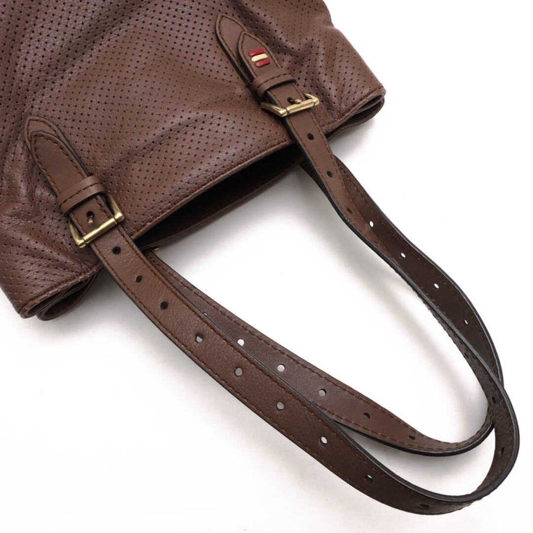 BALLY One-Shoulder Tote BagUDINE Bally Stripe Genuine punching leather30×25×4cm