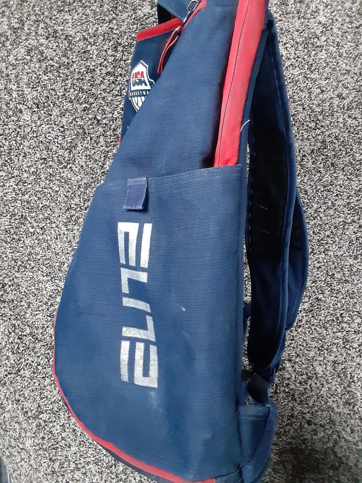 Nike Hoops Elite Pro Basketball Backpack – Red/Obsidian TEAM USA CK1198 451