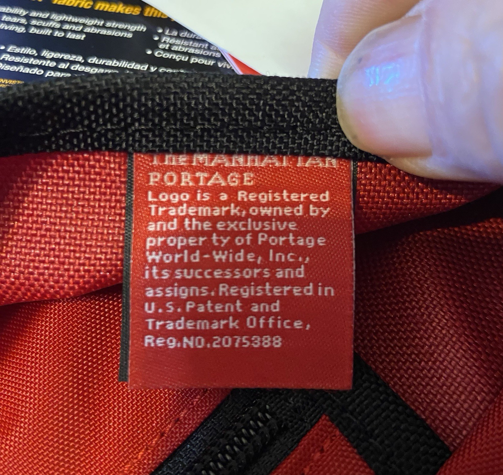 Manhattan Portage Nylon Messenger Bag Crossbody Red 11.5” Wide X 7.5” Tall NWT