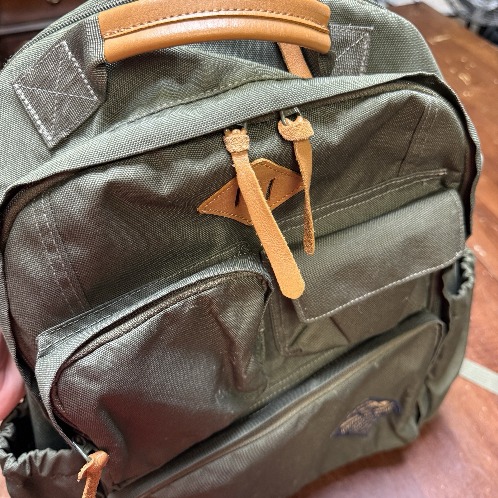 United By Blue 24L ARID Backpack Army Green Upcycled Materials Hiking TSA