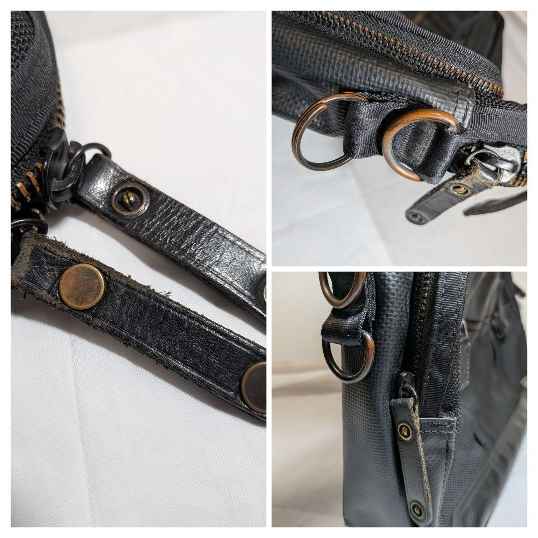 PORTER YOSHIDA HEAT Shoulder Bag Black Authentic made in Japan