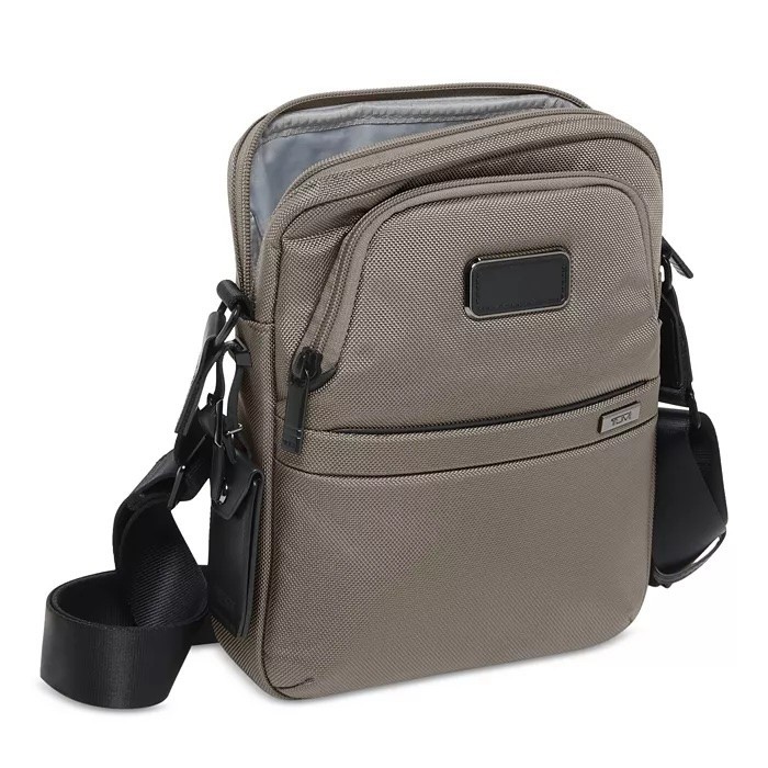 🎒 NEW TUMI Alpha Medium Crossbody Grey Alloy FXT Ballistic Nylon Travel Men’s