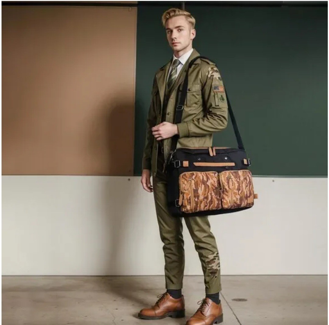 3 in 1 Computer Backpack 17.3 In Laptop Work Bag, Briefcase Desert