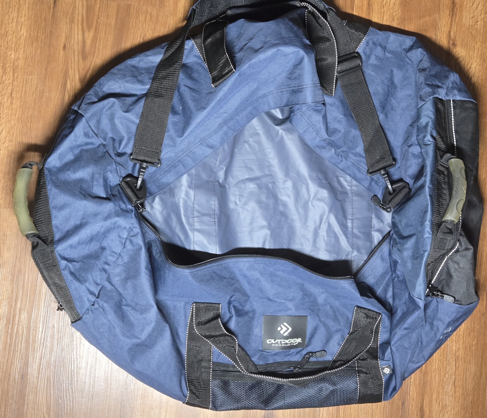 Outdoor Products Large Blue Duffel Bag Travel Gym Sports Gear Bag