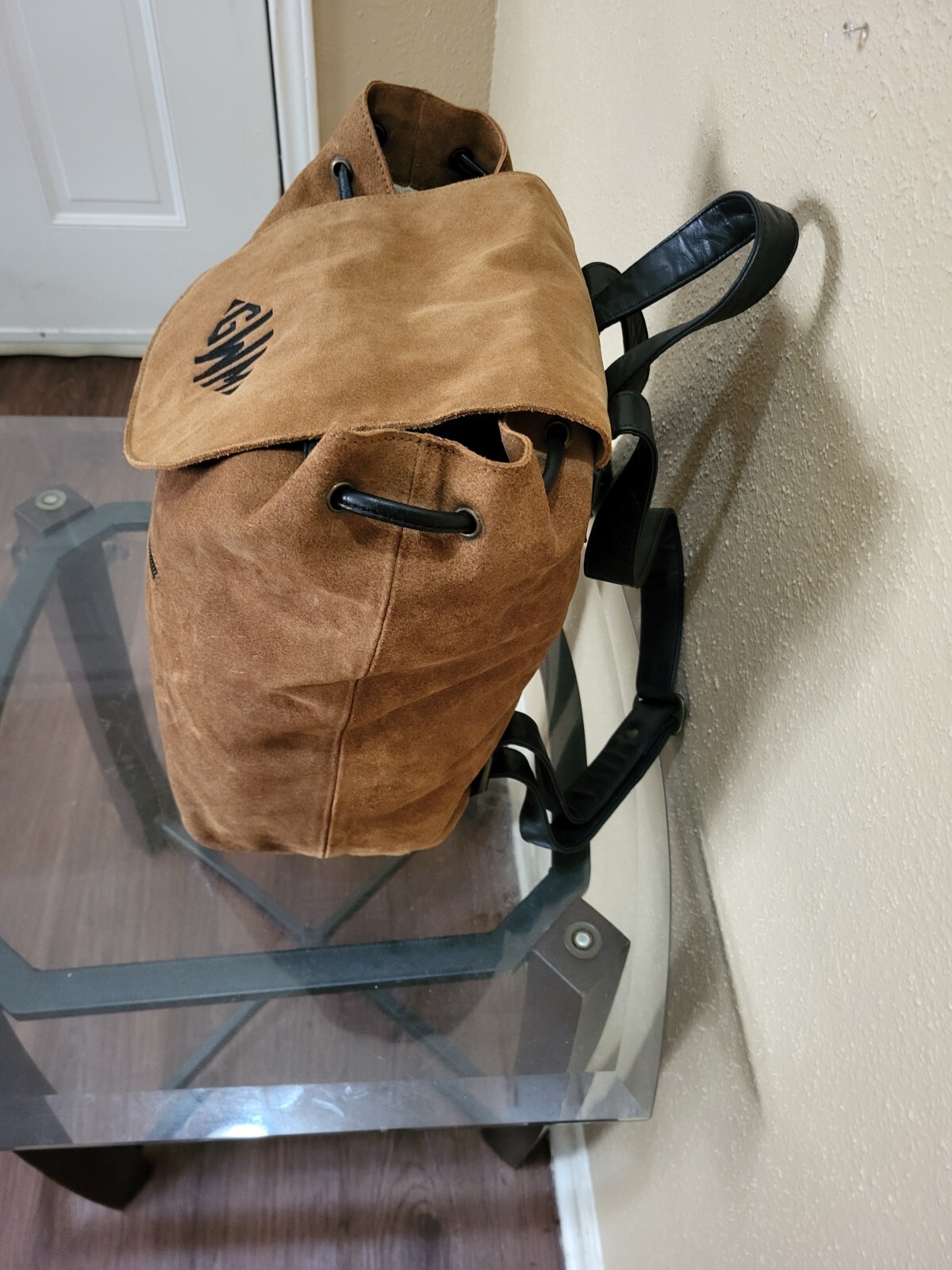 Mark &Graham Large Brown Suede Backpack. Condition Is Very Good.