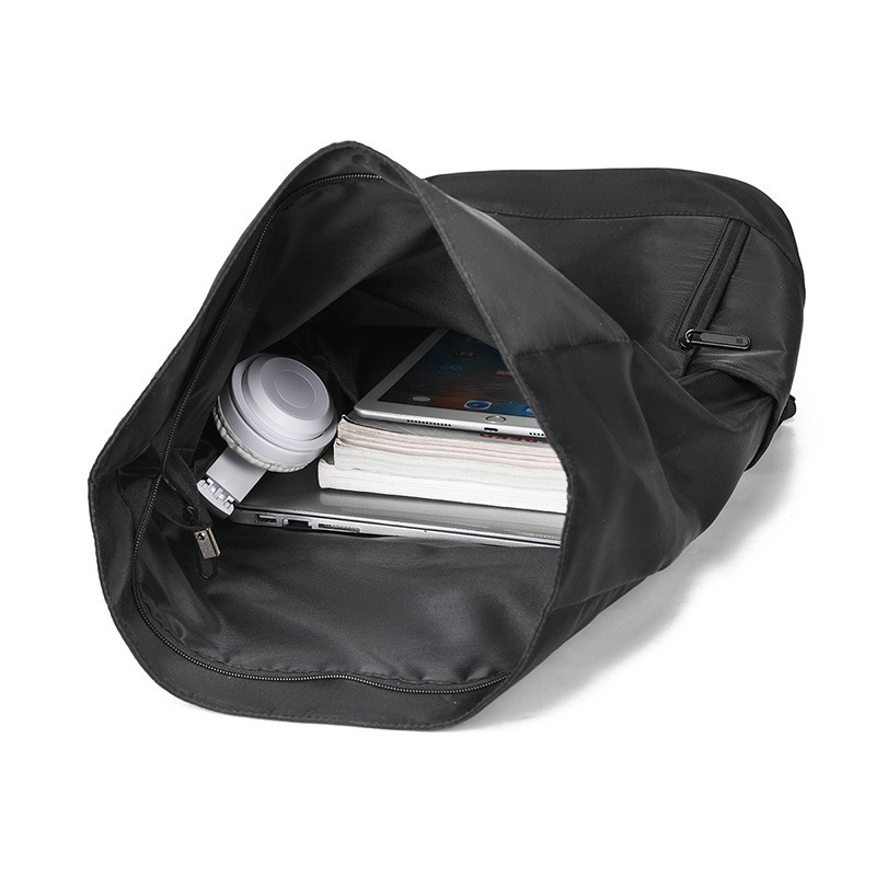 Men Business Backpack Large Capacity Waterproof Wear-resistant for Office Travel