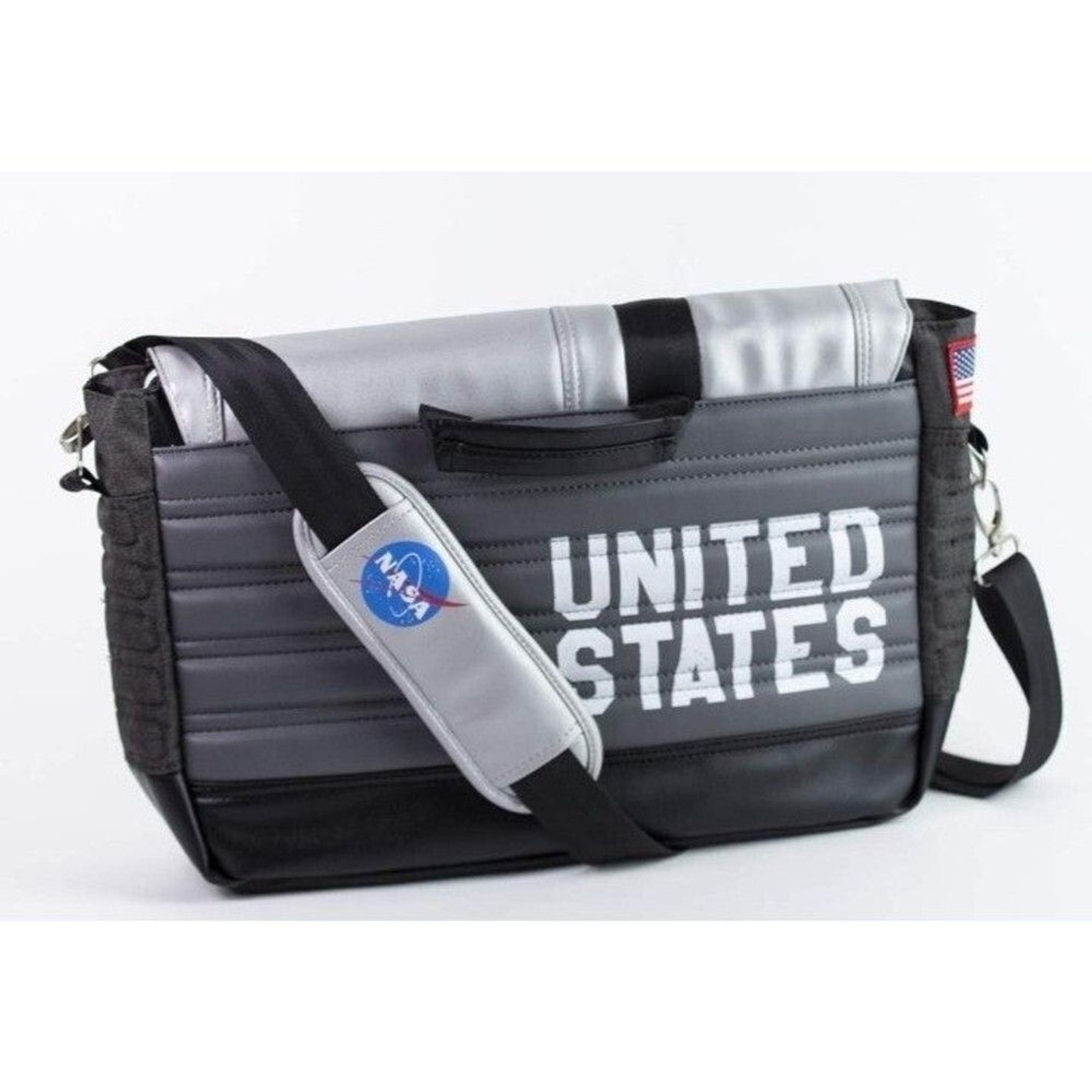 NASA Mercury 6 Messenger Bag Silver/ Gray