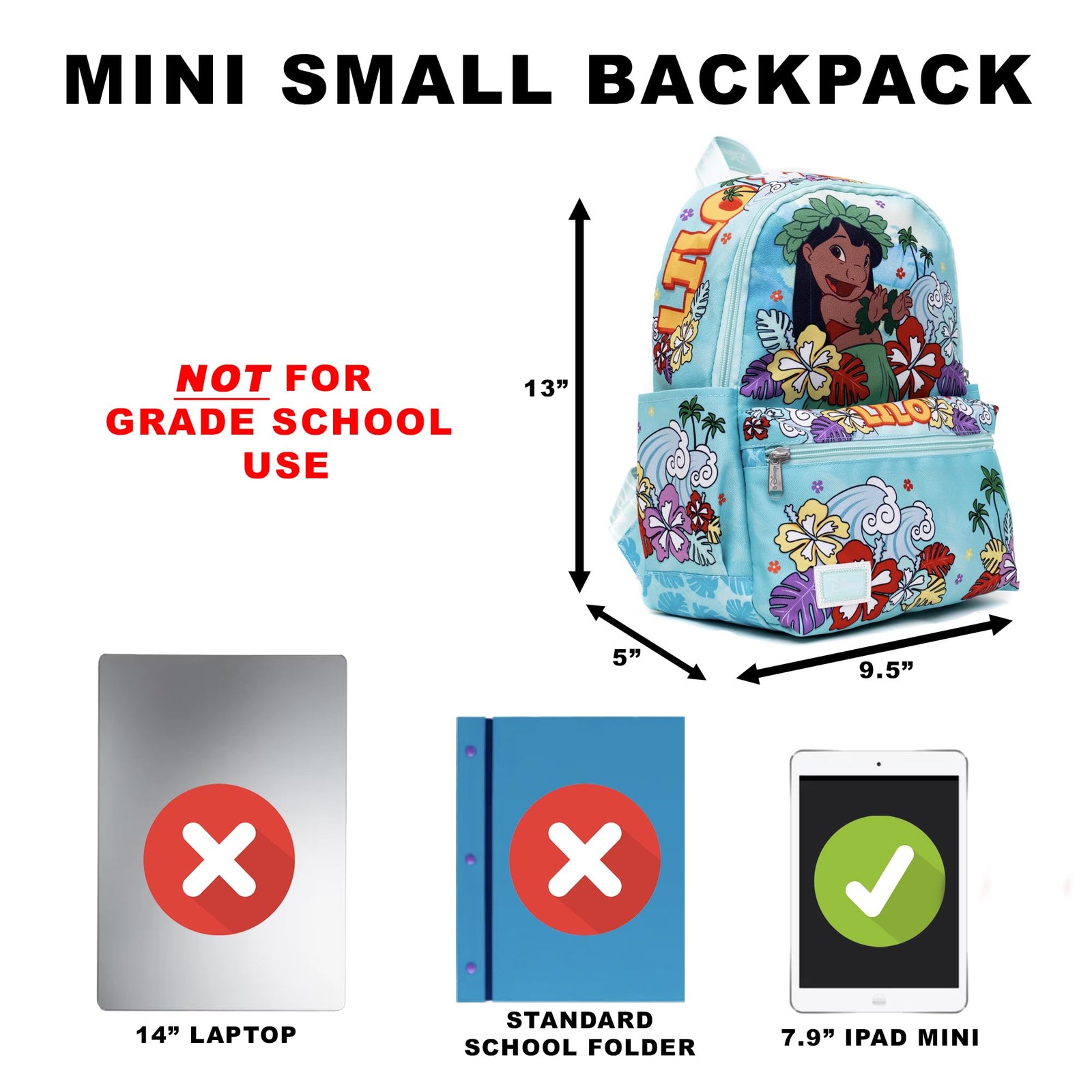 Lilo & Stitch 13″ Nylon Backpack