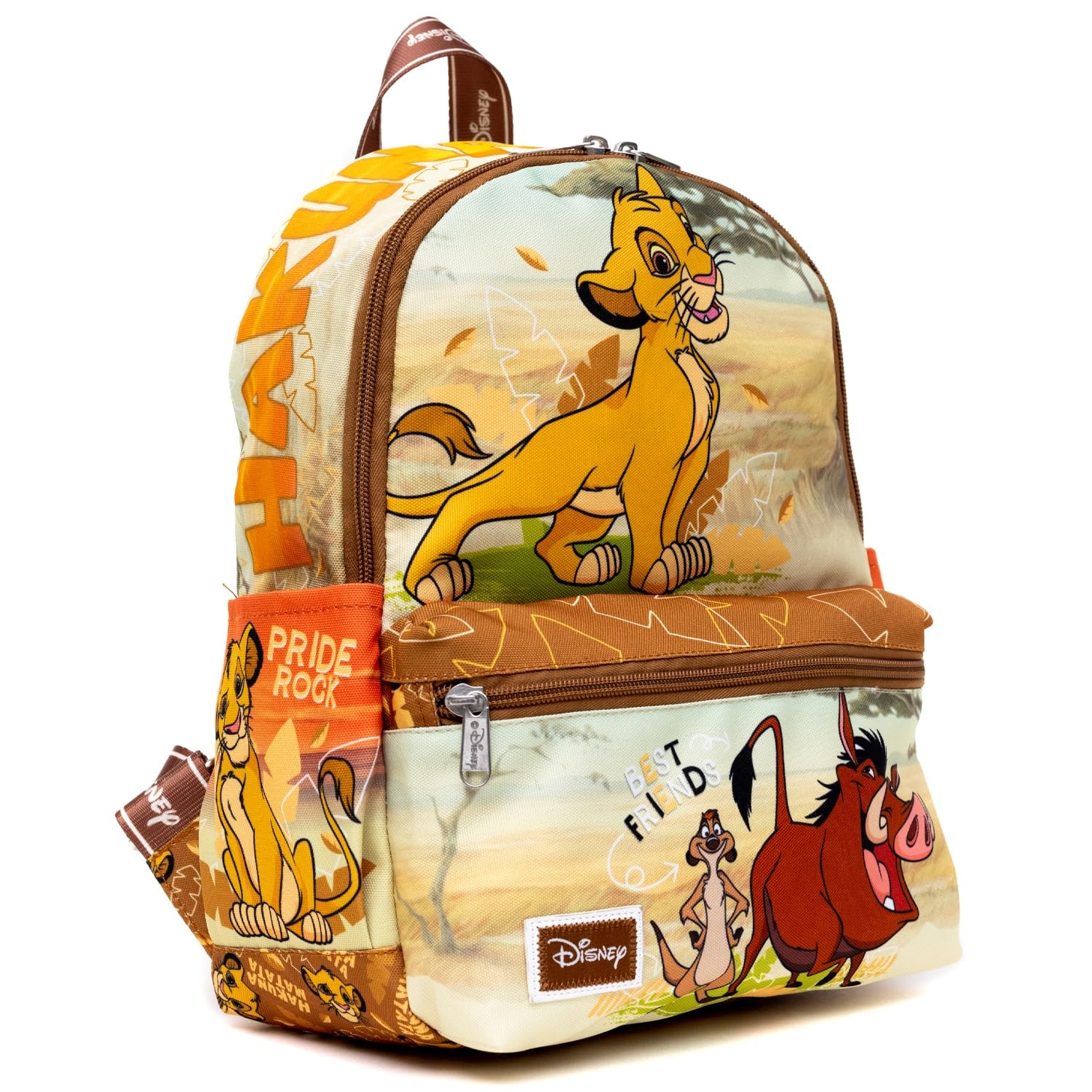 Lion King 13″ Nylon Kids Backpack, Lightweight School Bag, Durable Design