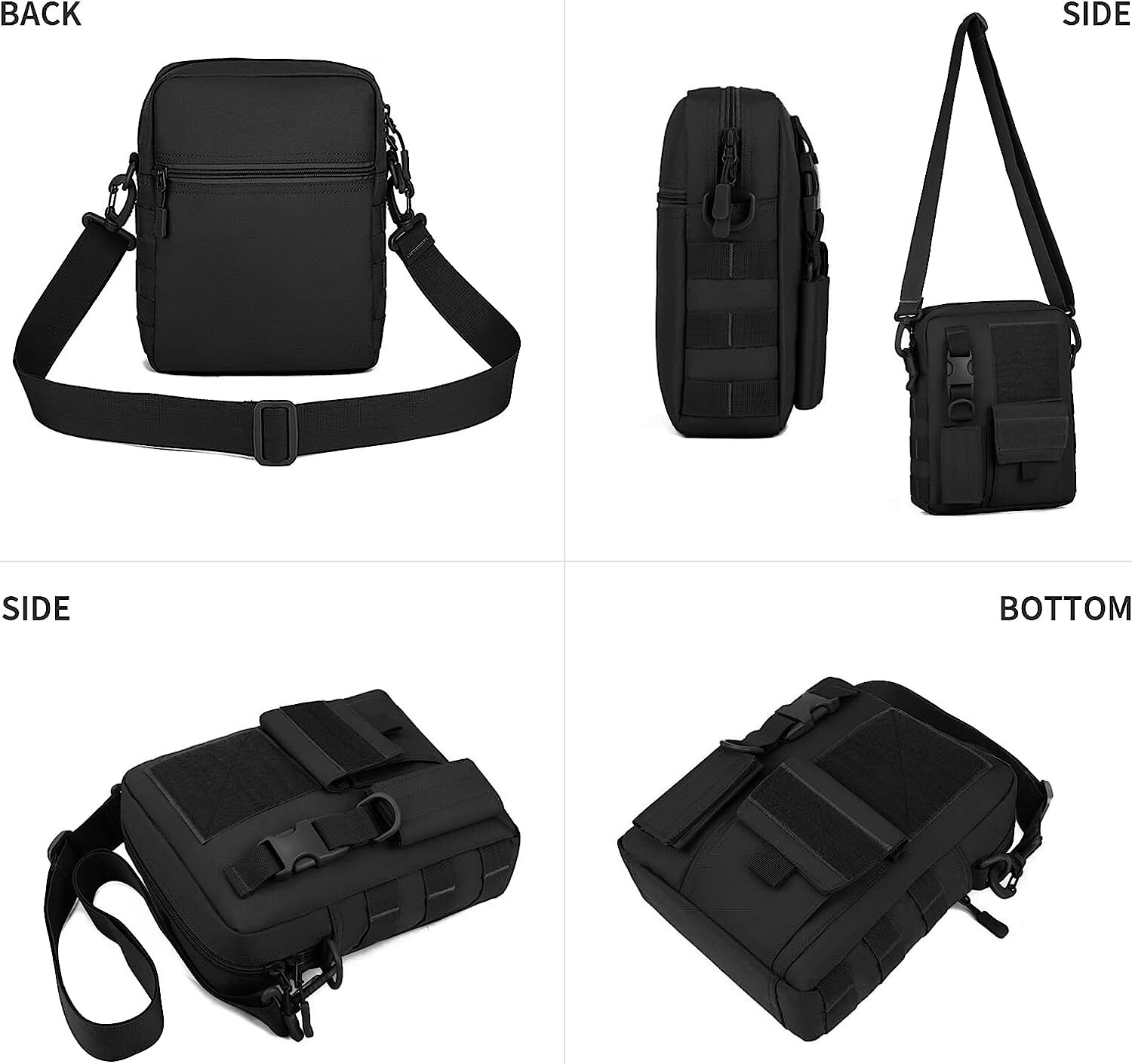 Tactical Messenger Bag MOLLE Sling Pack Briefcase Handbags Utility Carry Satchel