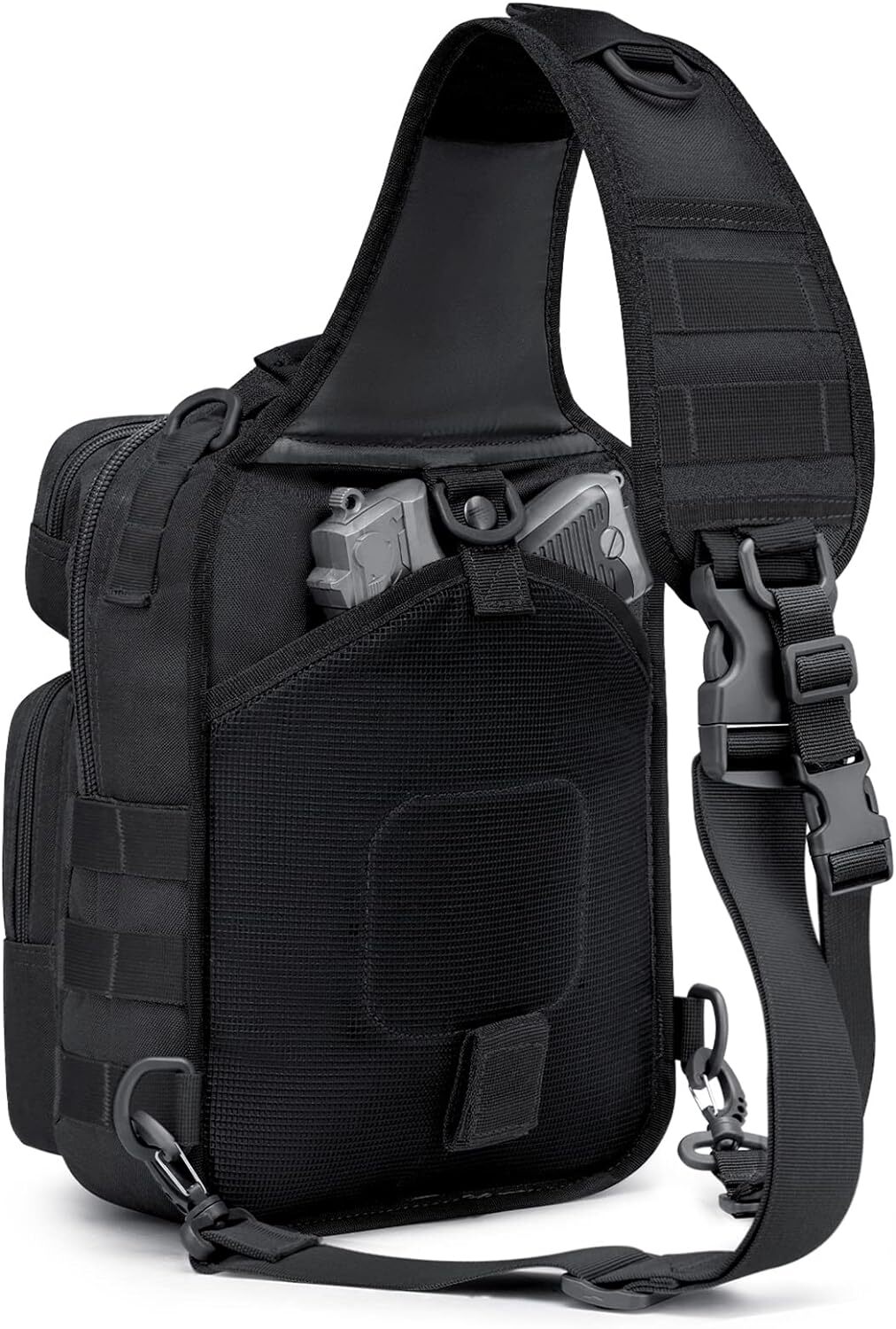 Tactical Sling Bag Backpack Military Shoulder Sling Pack Molle EDC Crossbody Bag