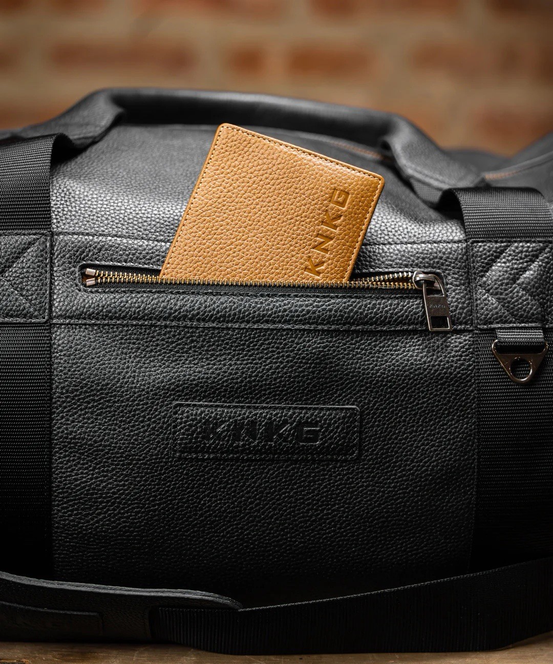 KNKG HERITAGE LEATHER DUFFEL MEDIUM 46L