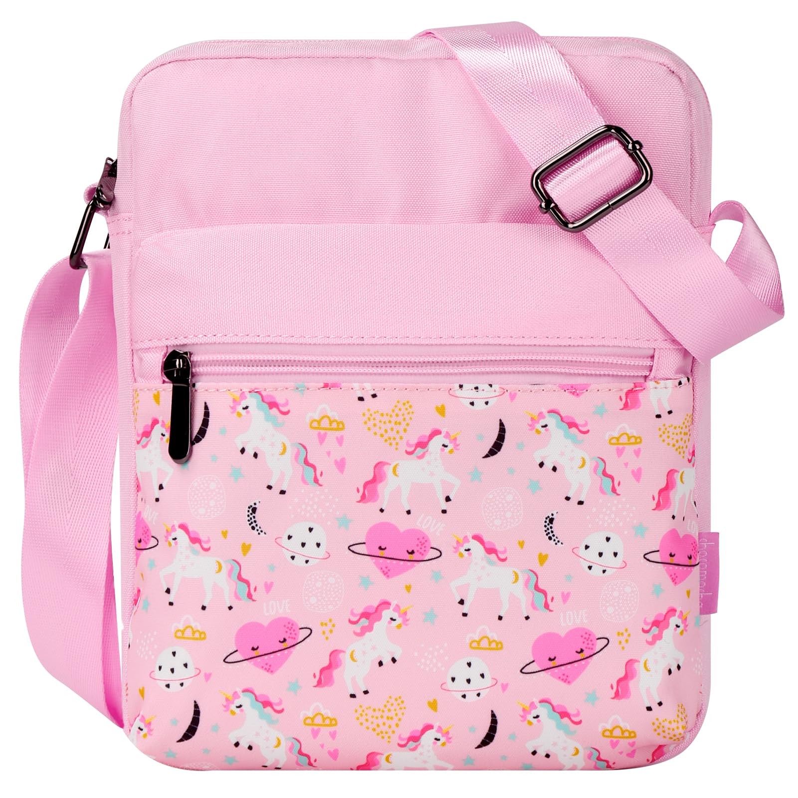 Girls Purses for Kids 6-8 8-10 Girls Crossbody Purse Space Unicorn-pink