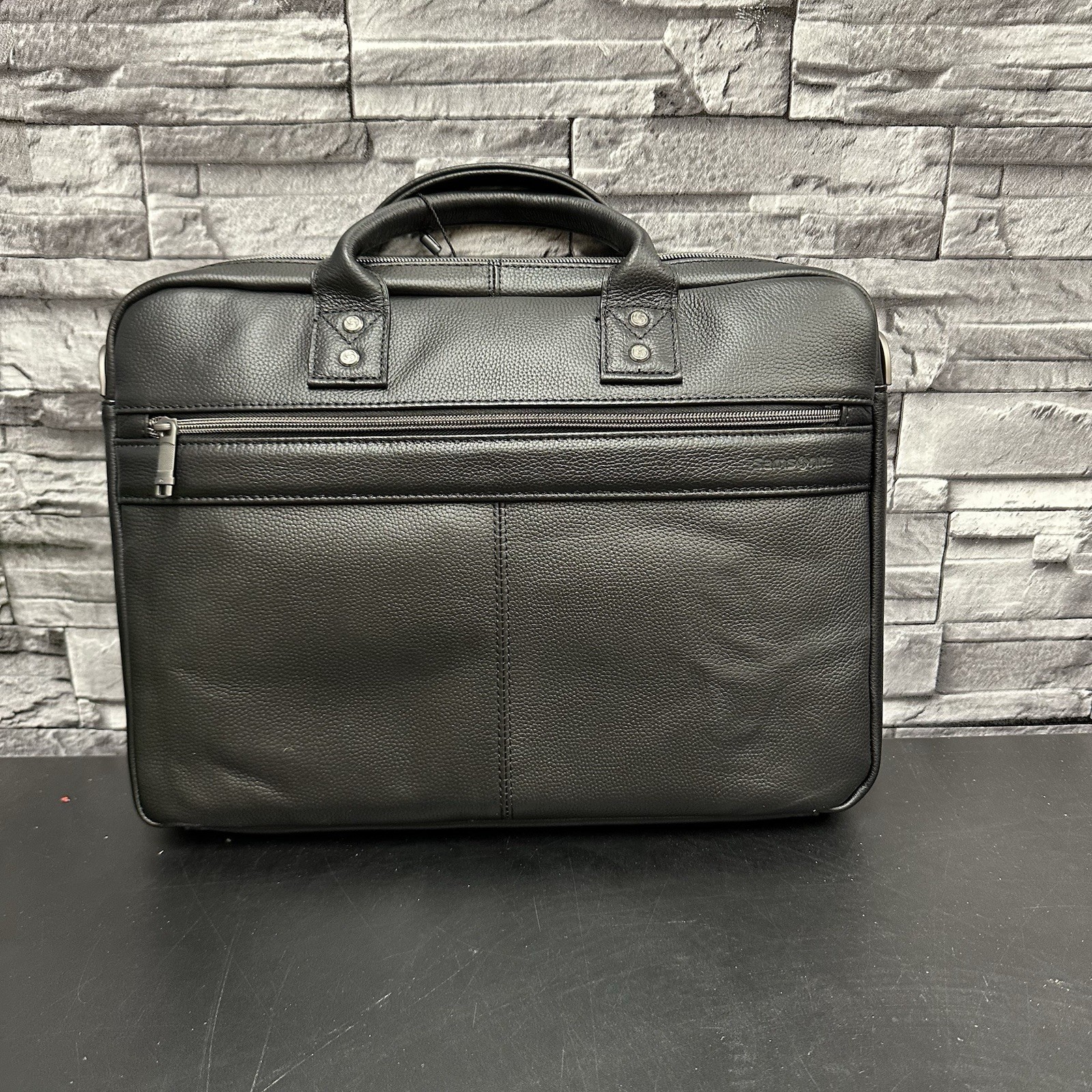 Samsonite Classic Leather Toploader Black 126038-1041