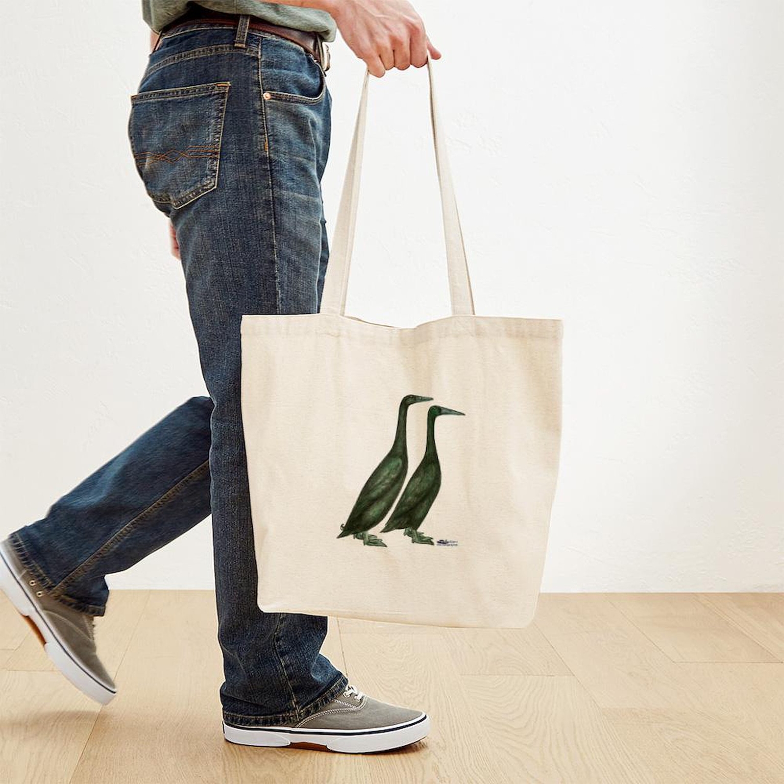 CafePress Black Runner Ducks Tote Bag (854752506)