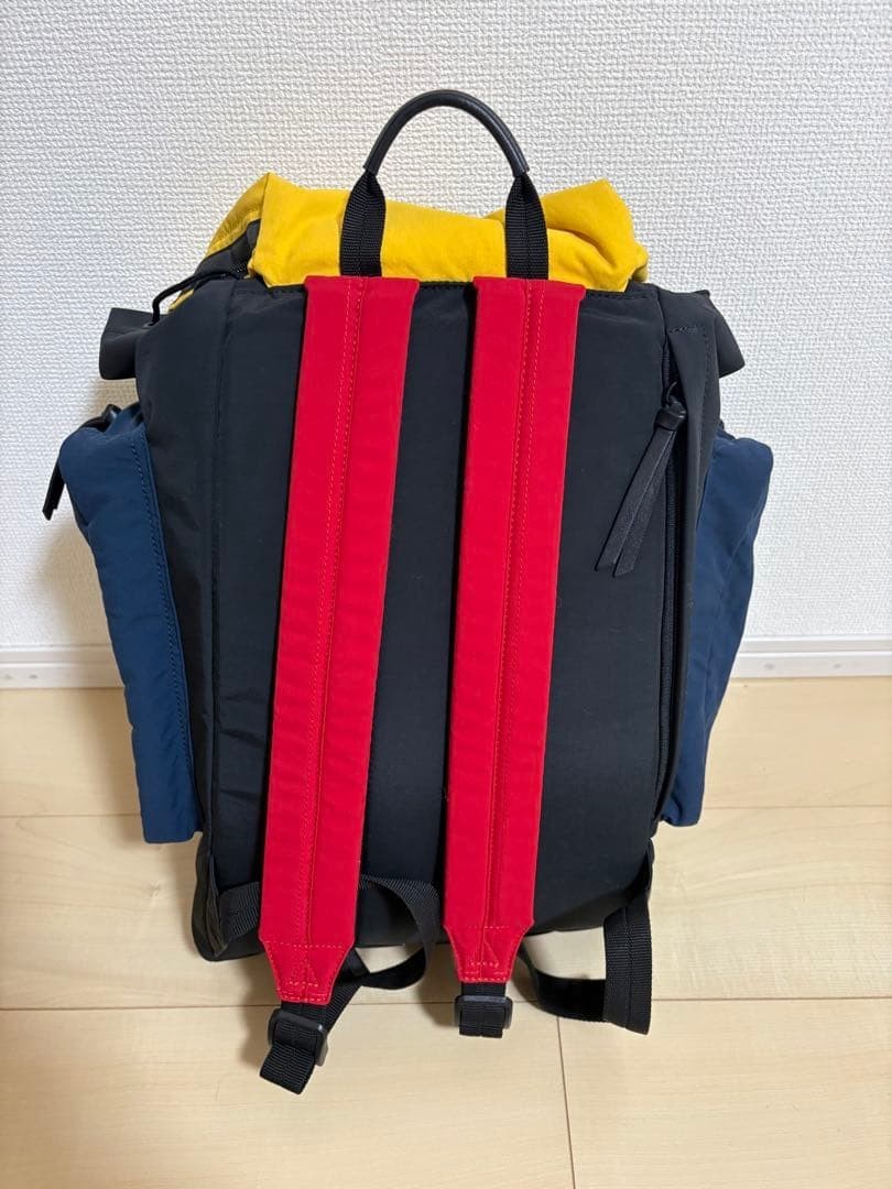 POLO RALPH LAUREN SNOW BEACH Backpack Black Yellow Red Vintage Limited Edition