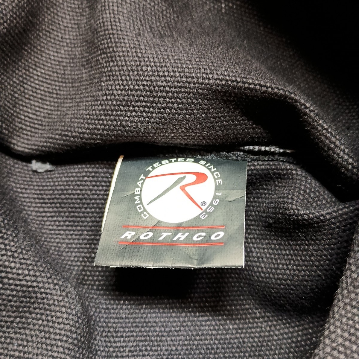 Rothco Canvas Messenger Bag- Black- 100% Cotton- Leather Accents-RN37572