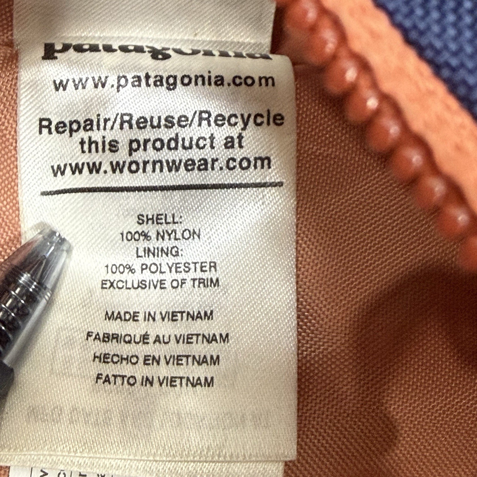 Patagonia Atom 8L Sling Bag One Size Pink Blue Outdoor Hiking Running