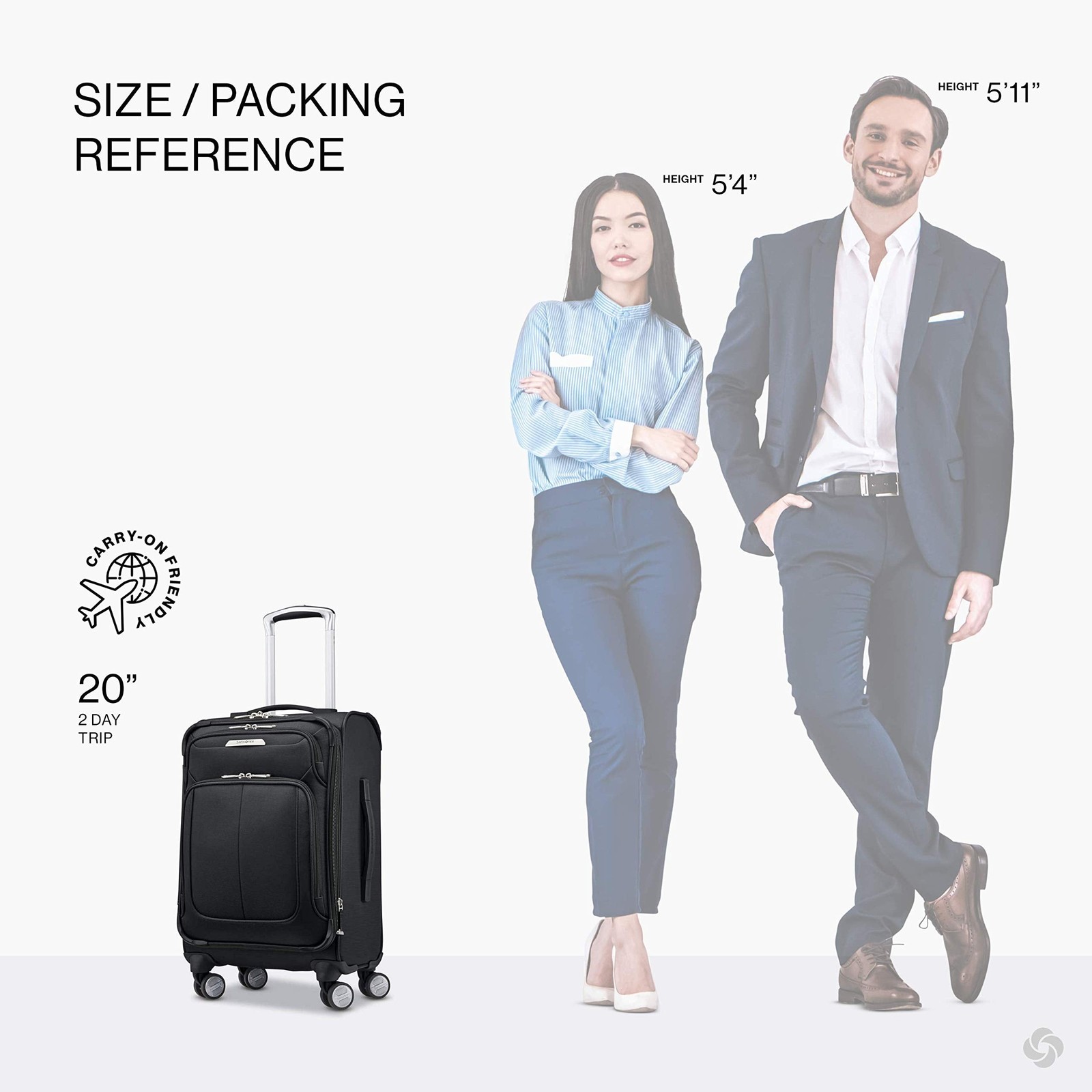 Samsonite SoLyte DLX Carry-On Expandable Spinner 20 Inch U4