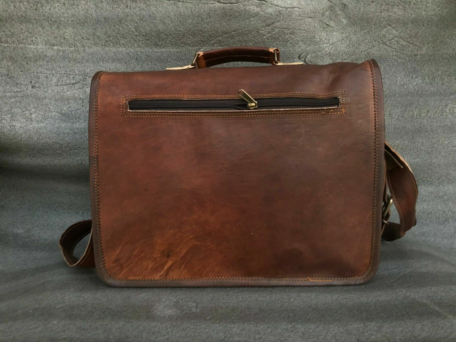 Messenger 4 Size Laptop Satchel S Shoulder Bag Men’s Vintage Genuine Leather