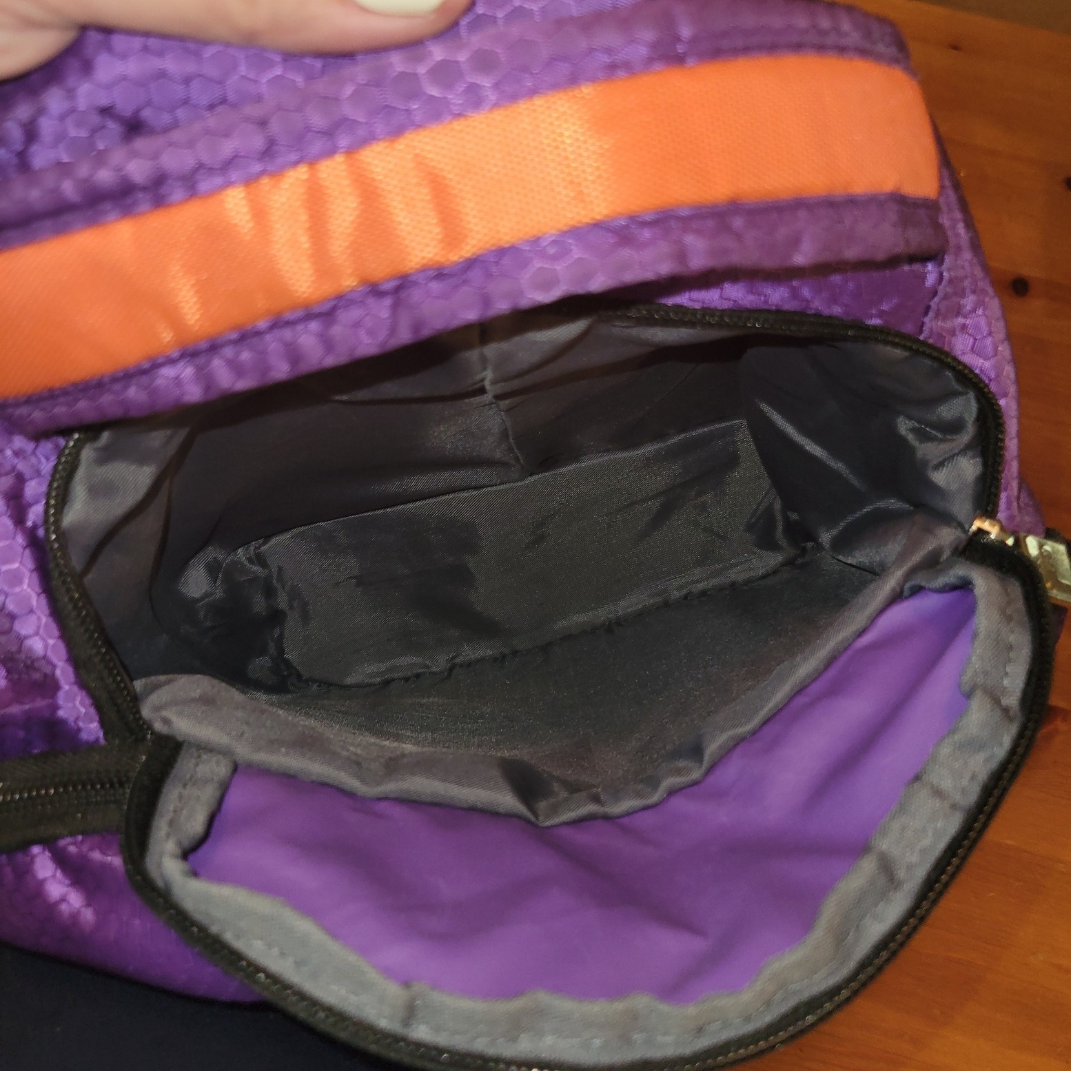 Fila Tech Purple And Orange Backpack With Multiple Pockets