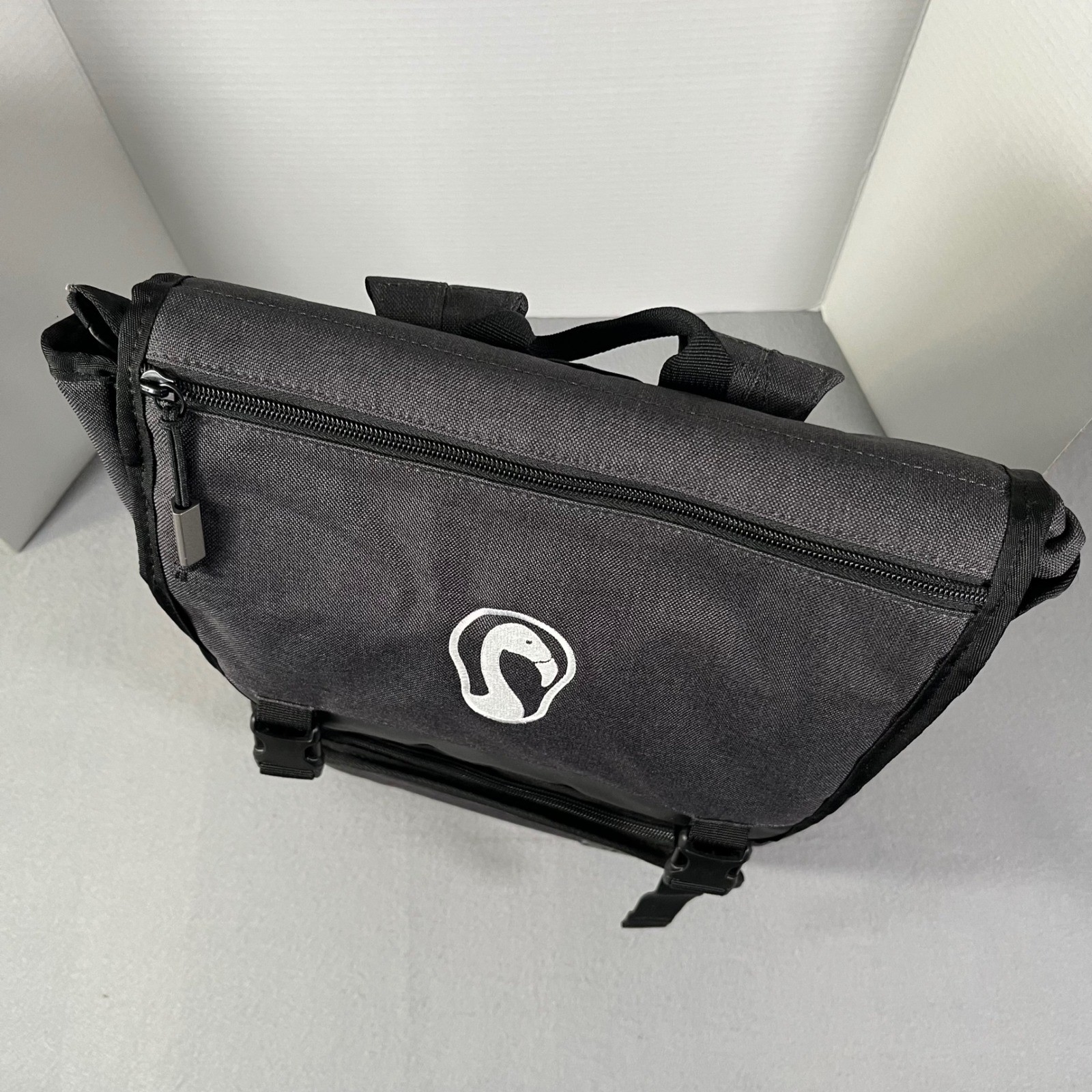 OGIO Dark Gray Backpack with Flamingo Logo Laptop School Travel Bag Padded