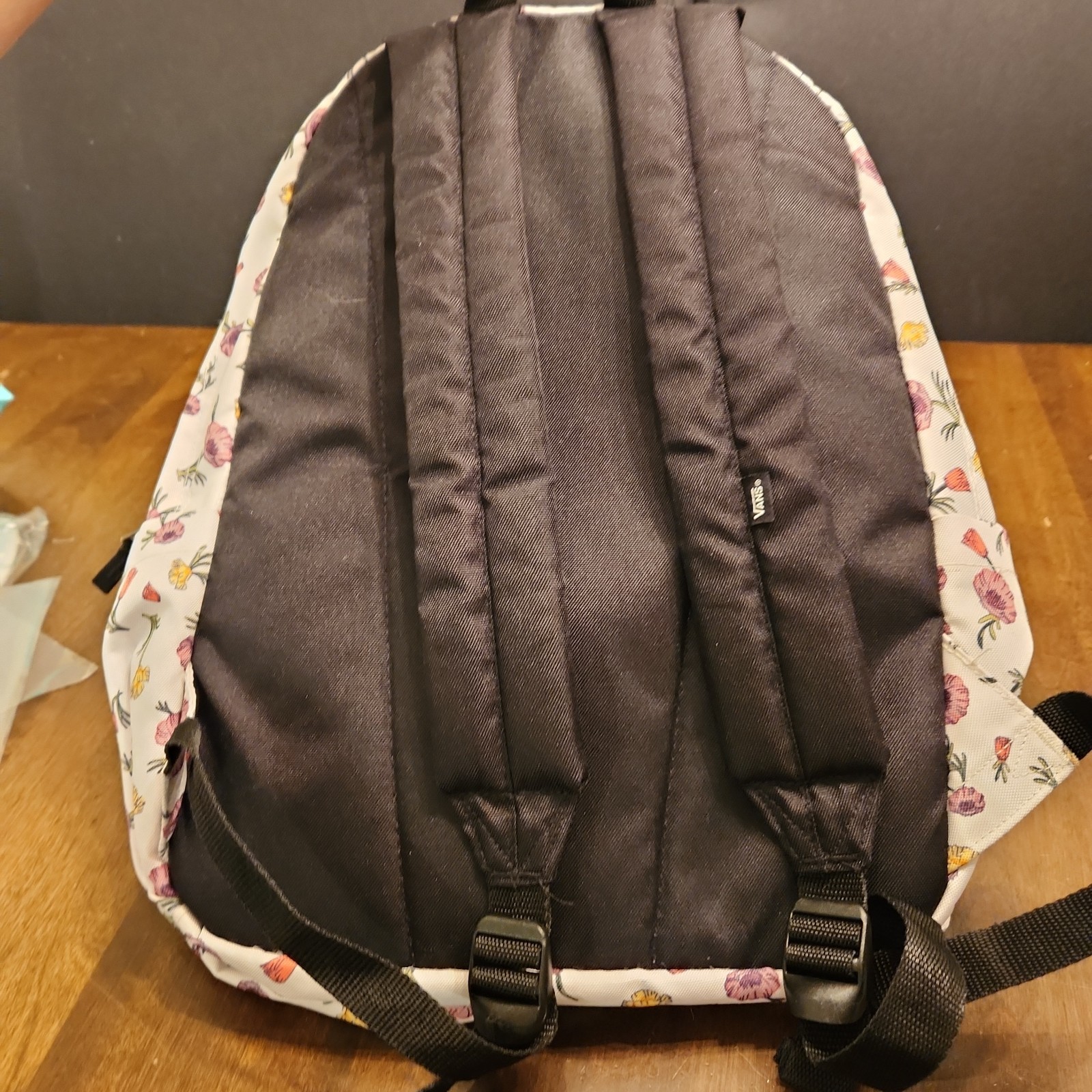 Vans Old Skool Floral White Backpack Flowers Laptop School Bag