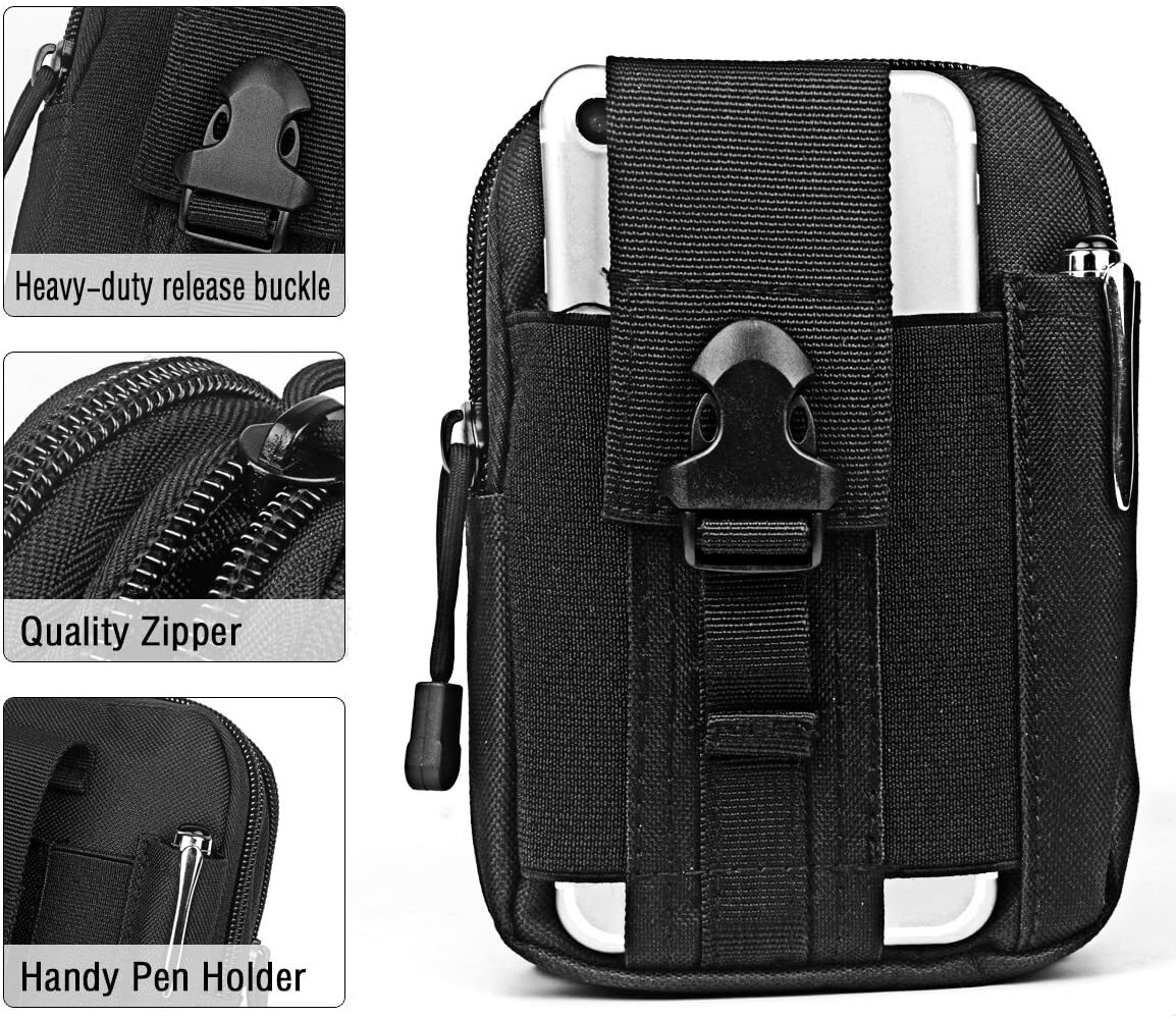 Tactical Molle Pouch Belt Waist Pack Bag EDC Tools Pocket Military Waist Pack