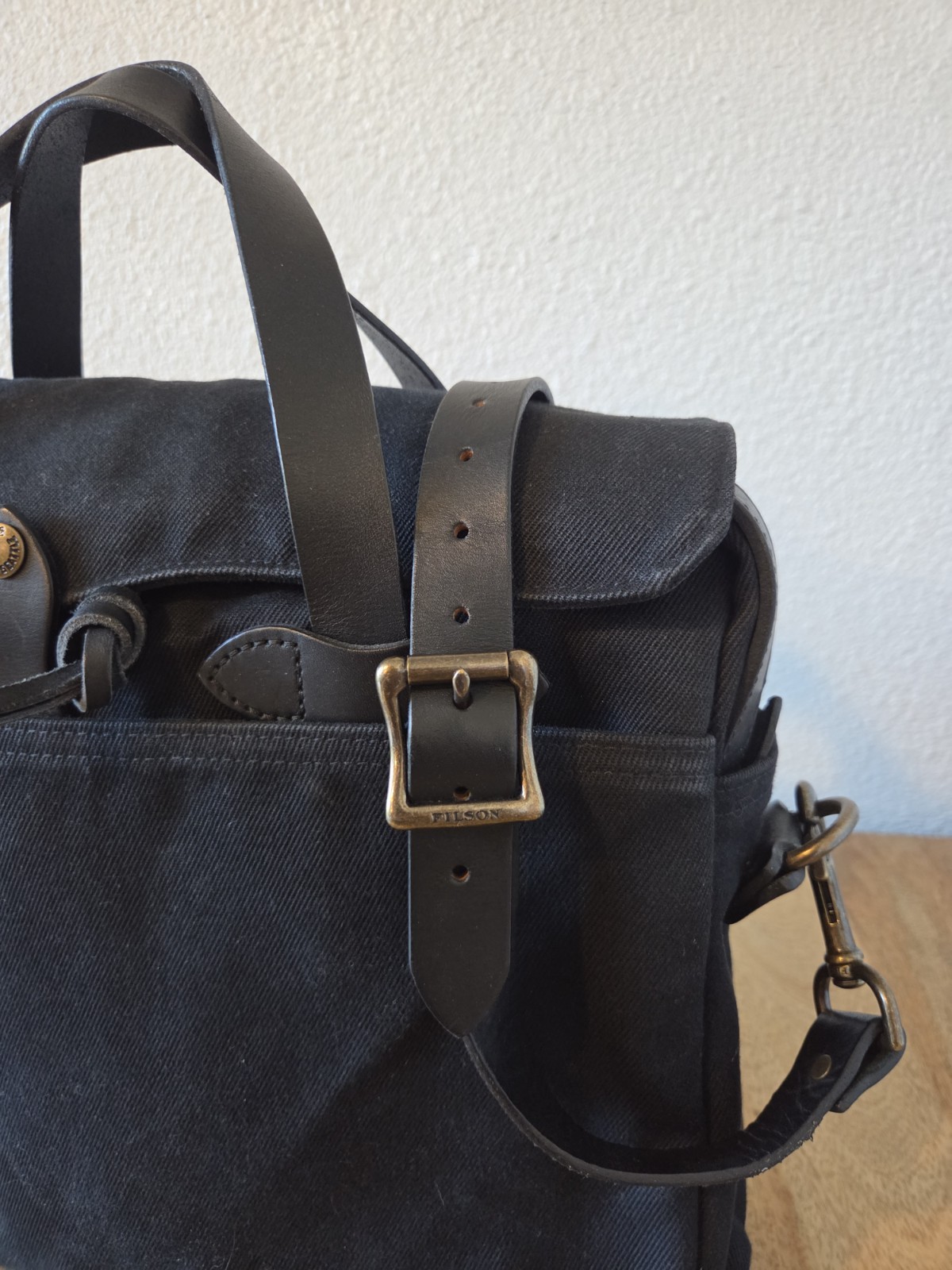 Filson Rugged Twill Original Briefcase | Black | Made in USA | MSRP $499