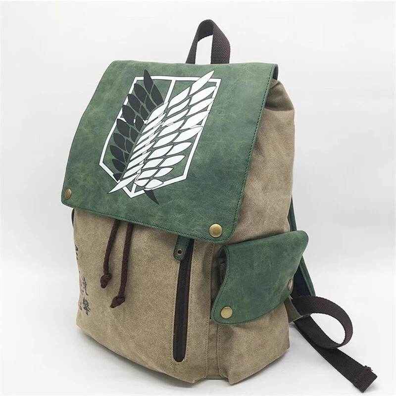 Anime Attack on Titan Backpack Canvas Bag School Bags Student Shoulder Bag Gifts