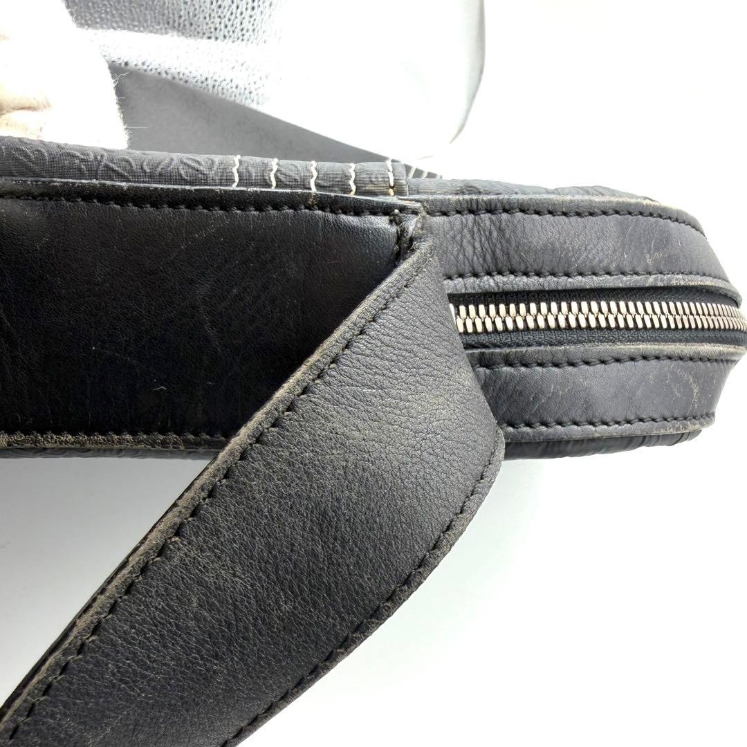 LOEWE Shoulder Bag Repeating Anagram with Pouch Leather Men Size 36x28cm
