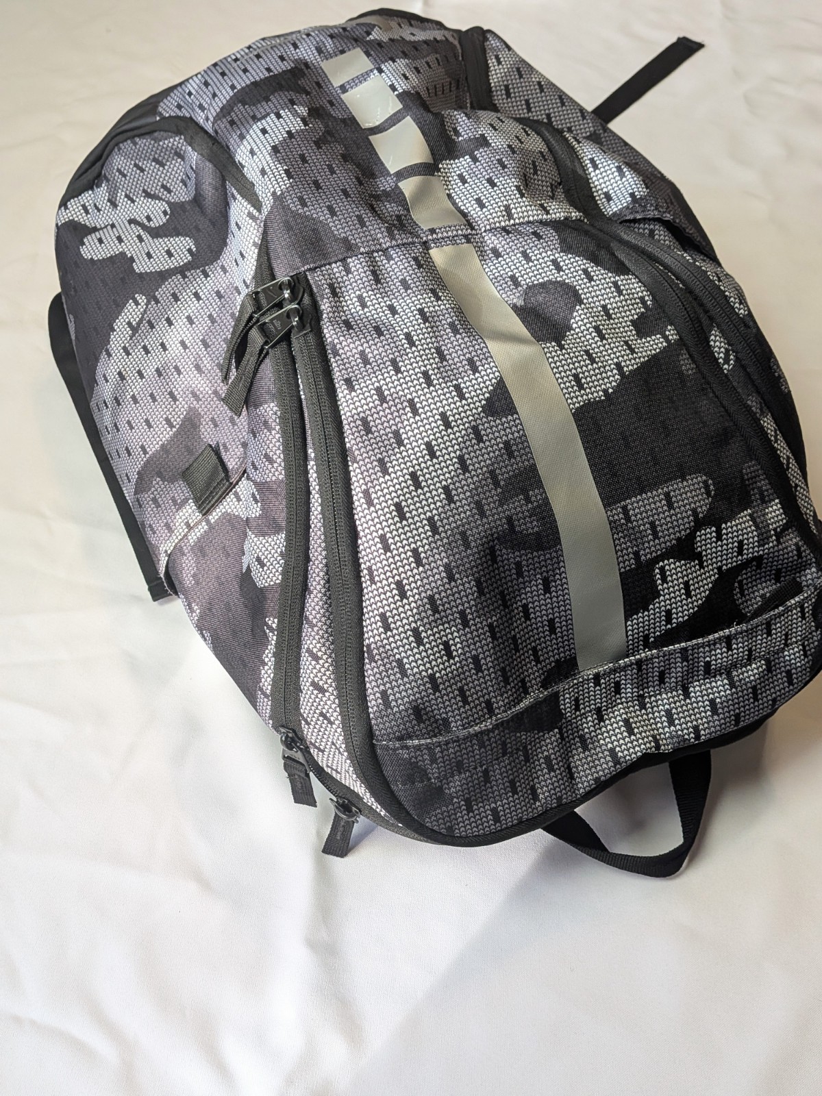 Nike Hoops Elite Pro Basketball Backpack Black Gray Camo