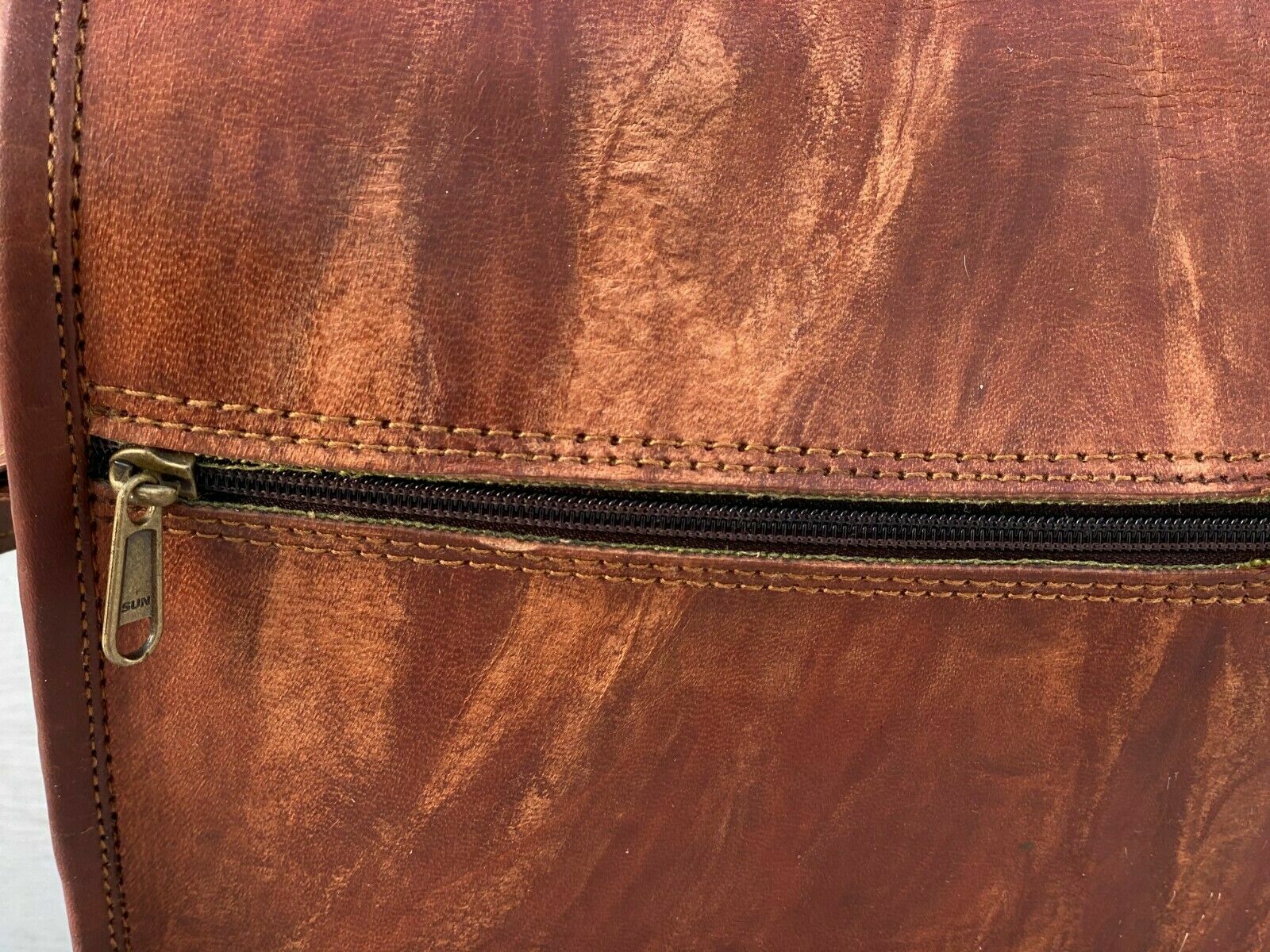 Vintage Leather Messenger Shoulder Laptop Bag Briefcase 18 Inch Men Best Seller