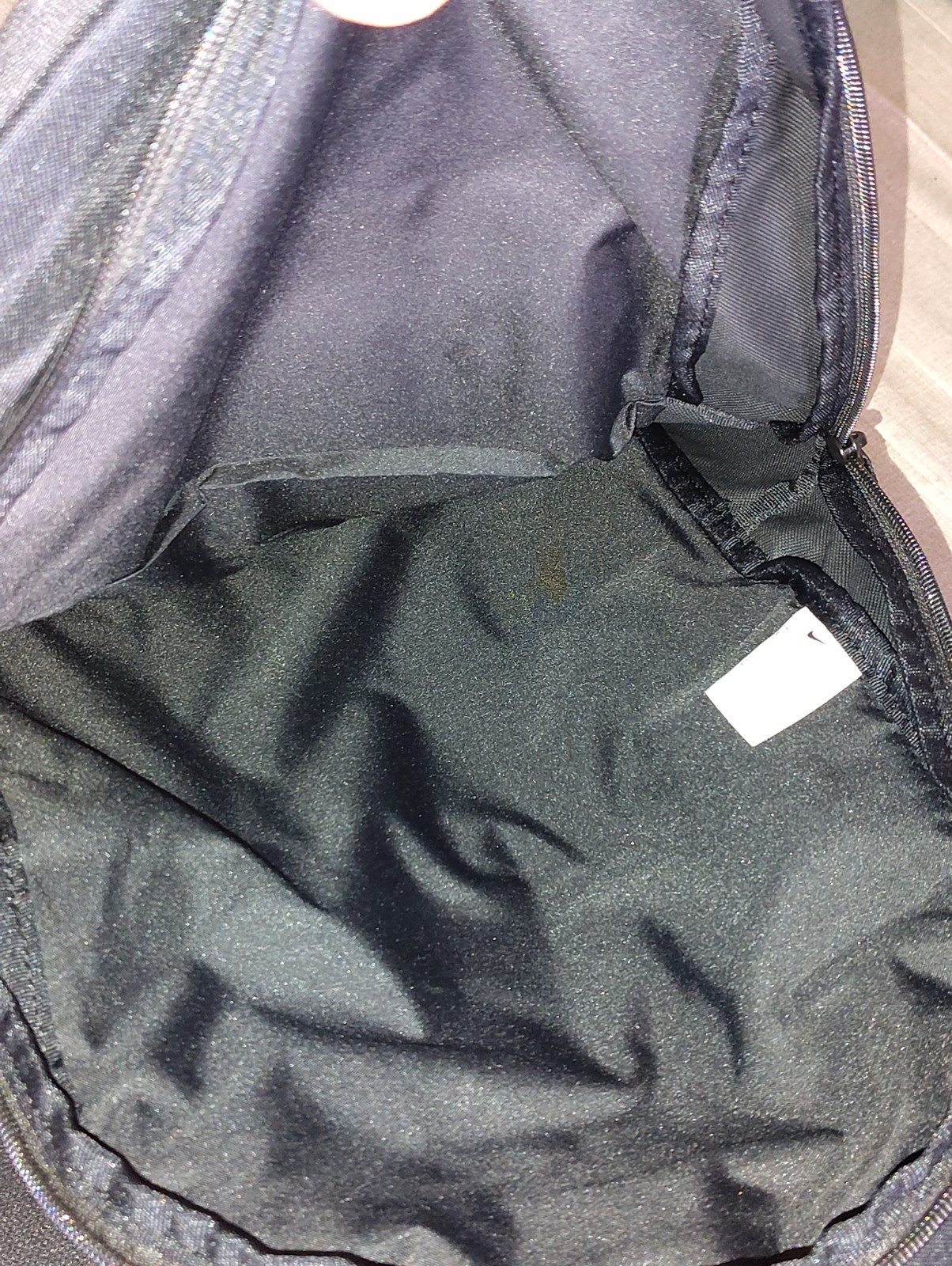NEW WITH TAGS BLACK BACKPACK UNISEX WHITE SWOOSH LOGO DD0559-010 1,282 CU Large